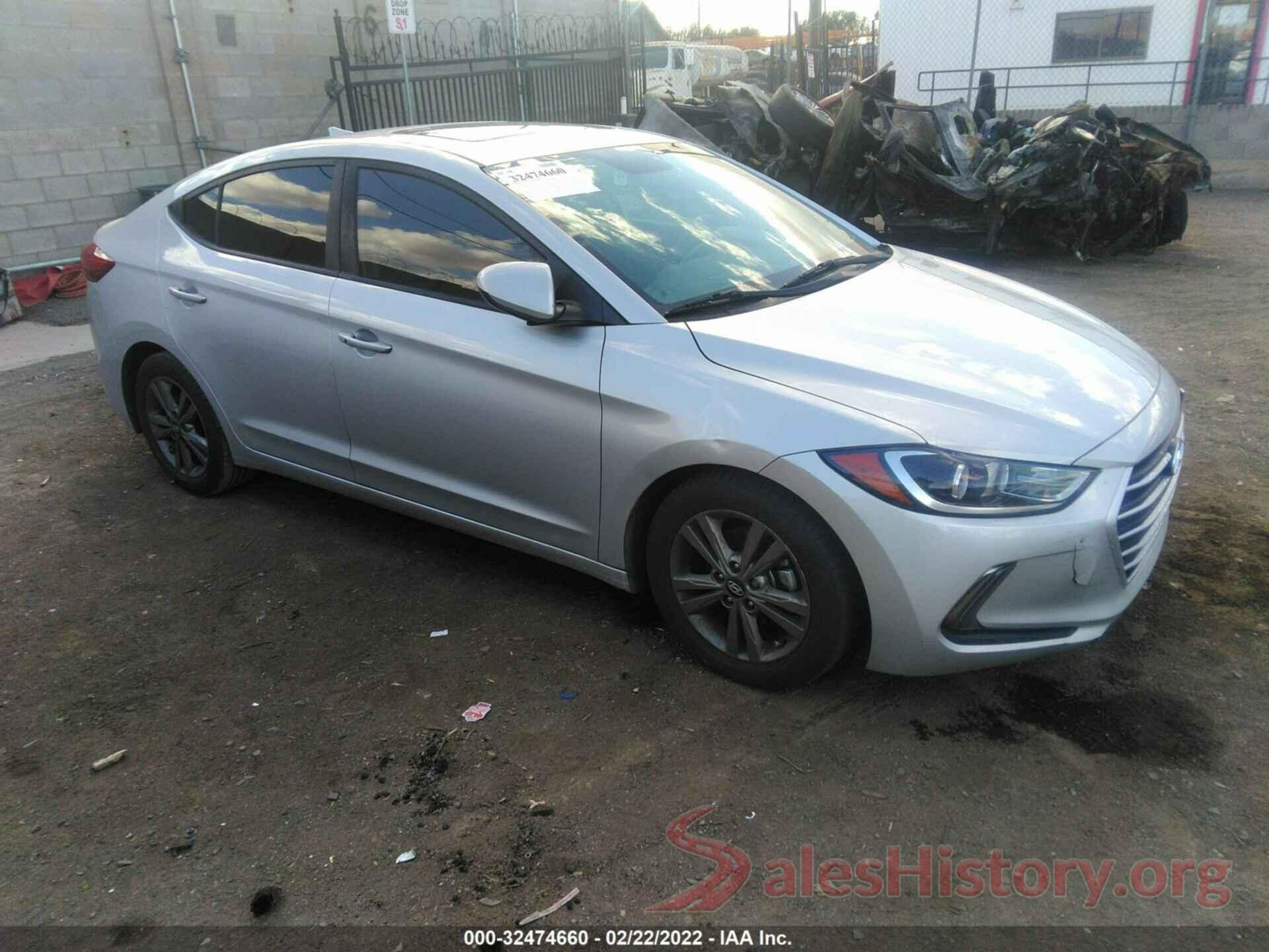 5NPD84LF8JH327865 2018 HYUNDAI ELANTRA