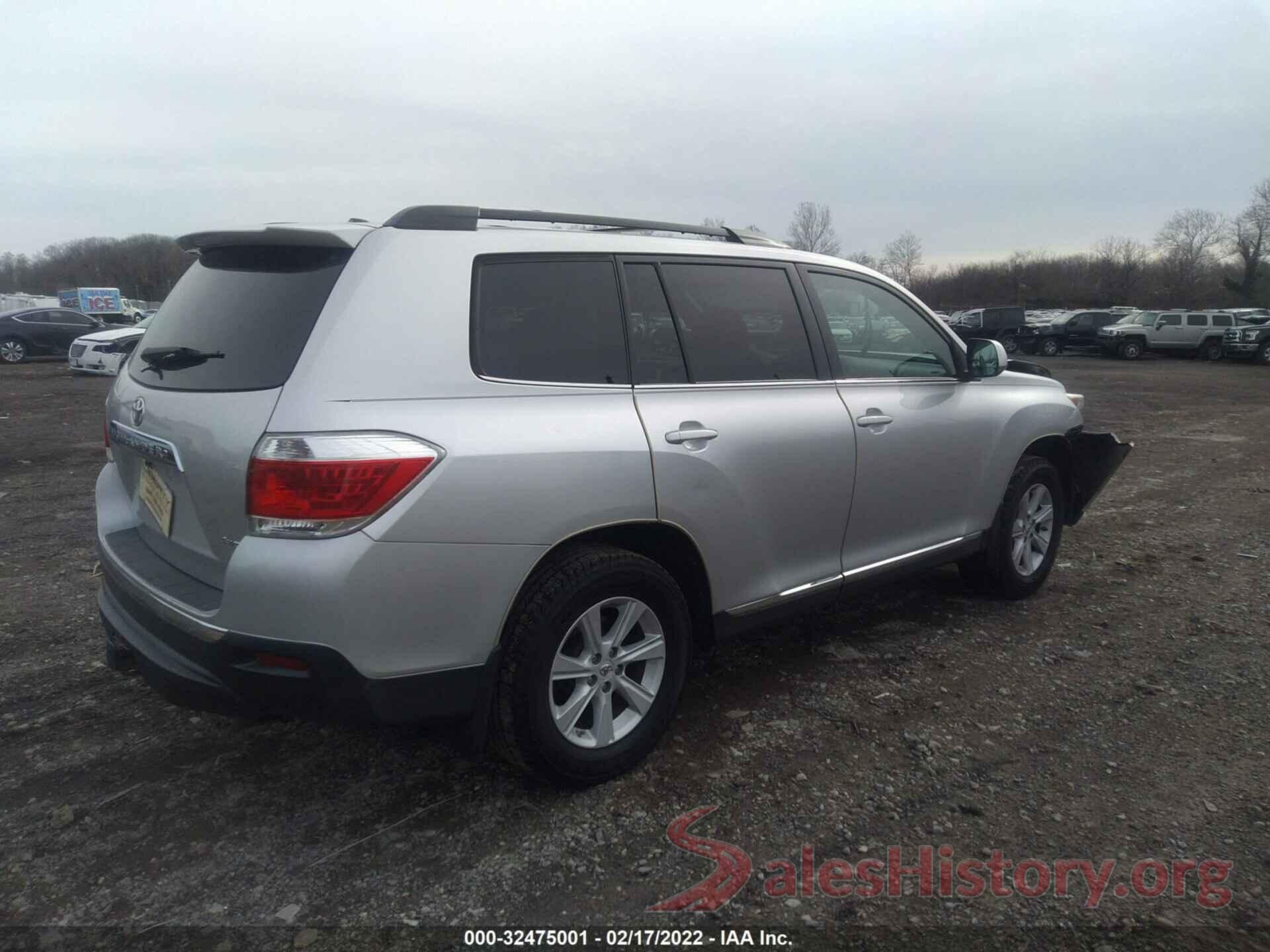 5TDBK3EH4CS129461 2012 TOYOTA HIGHLANDER