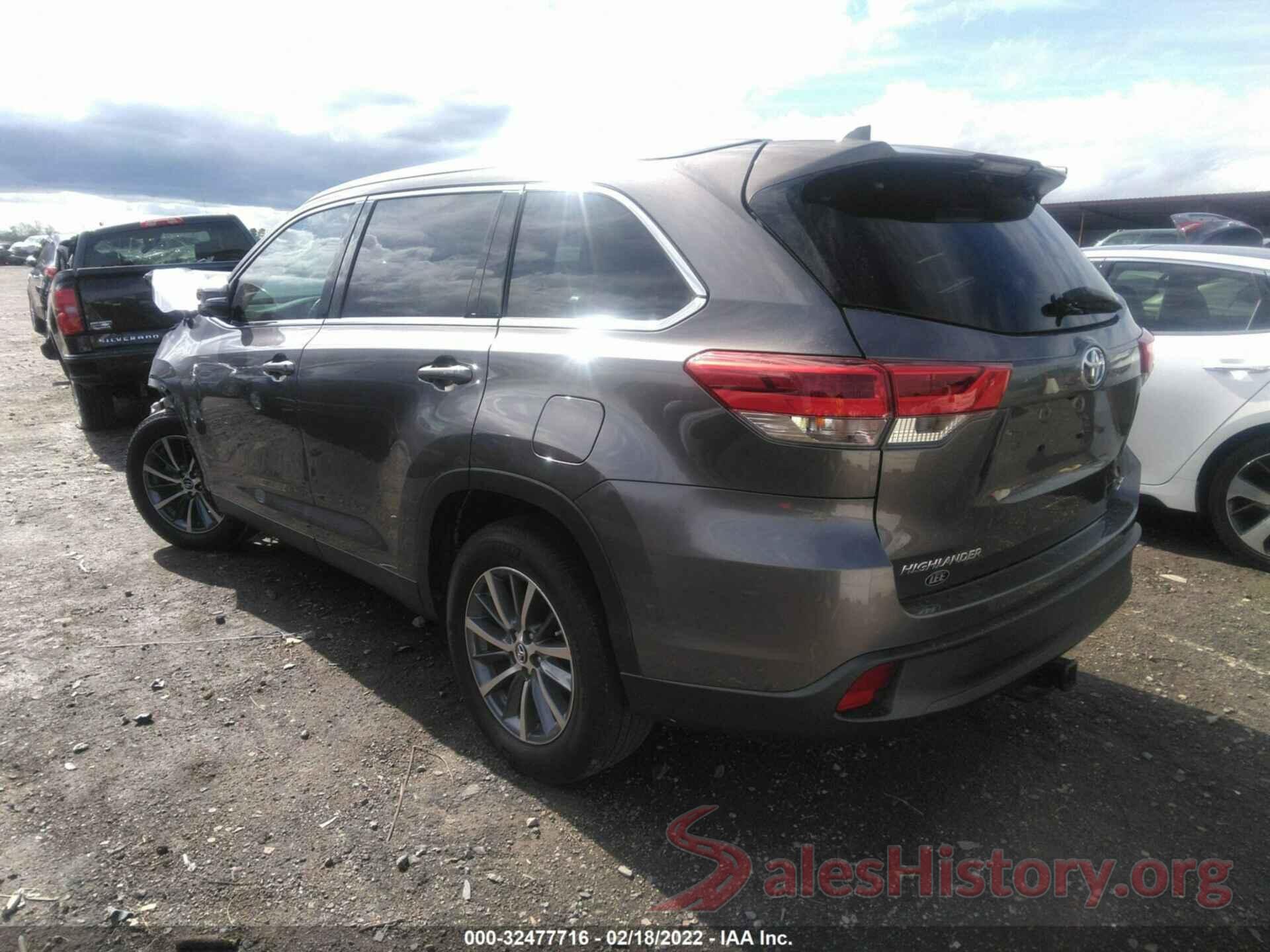 5TDKZRFH3KS567223 2019 TOYOTA HIGHLANDER