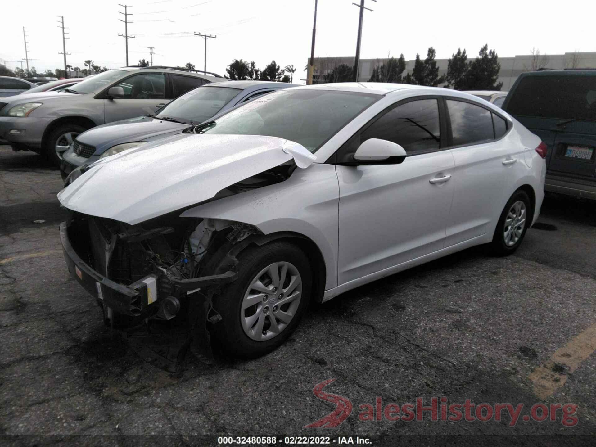 5NPD74LF5JH312517 2018 HYUNDAI ELANTRA