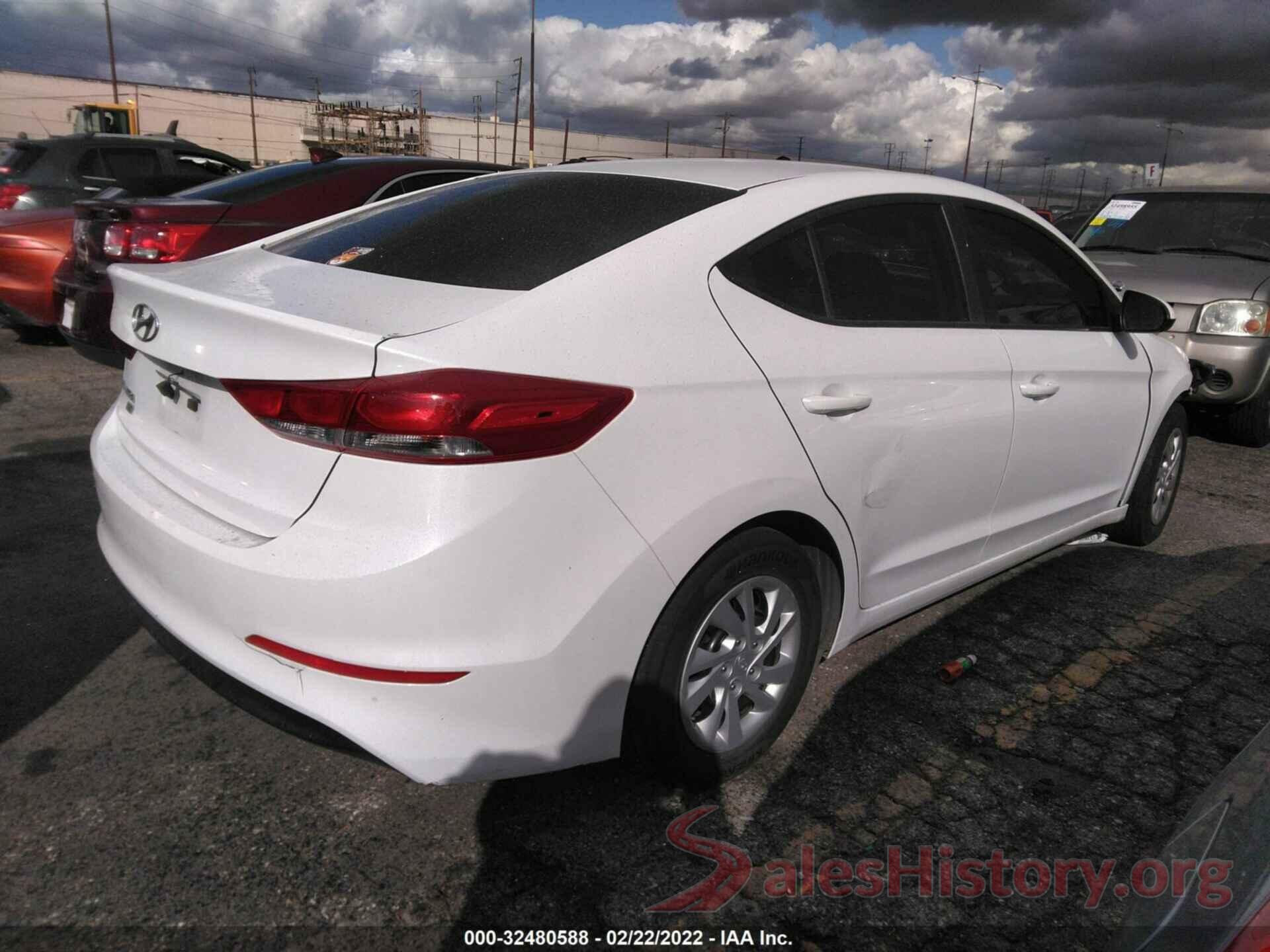 5NPD74LF5JH312517 2018 HYUNDAI ELANTRA