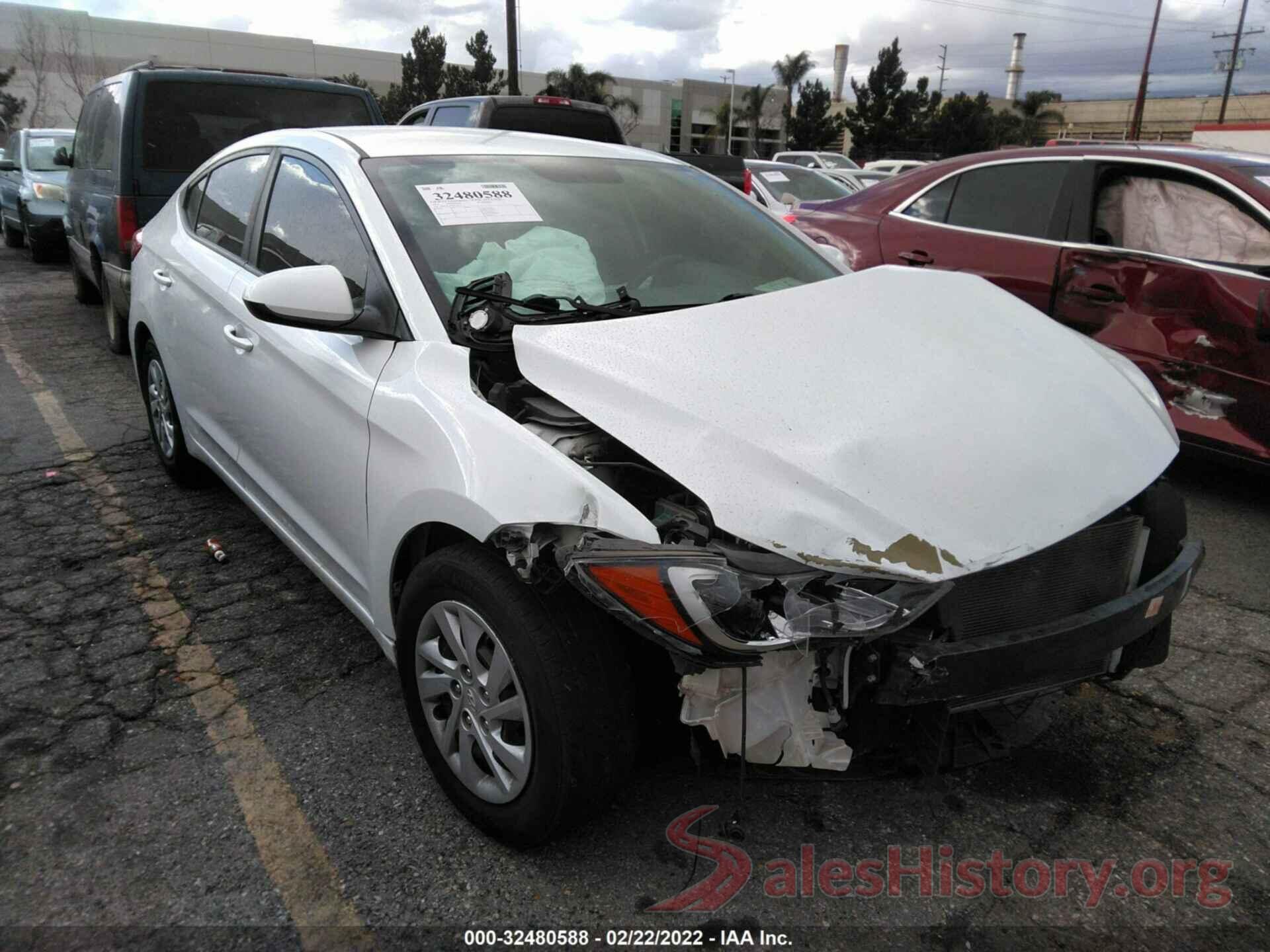 5NPD74LF5JH312517 2018 HYUNDAI ELANTRA