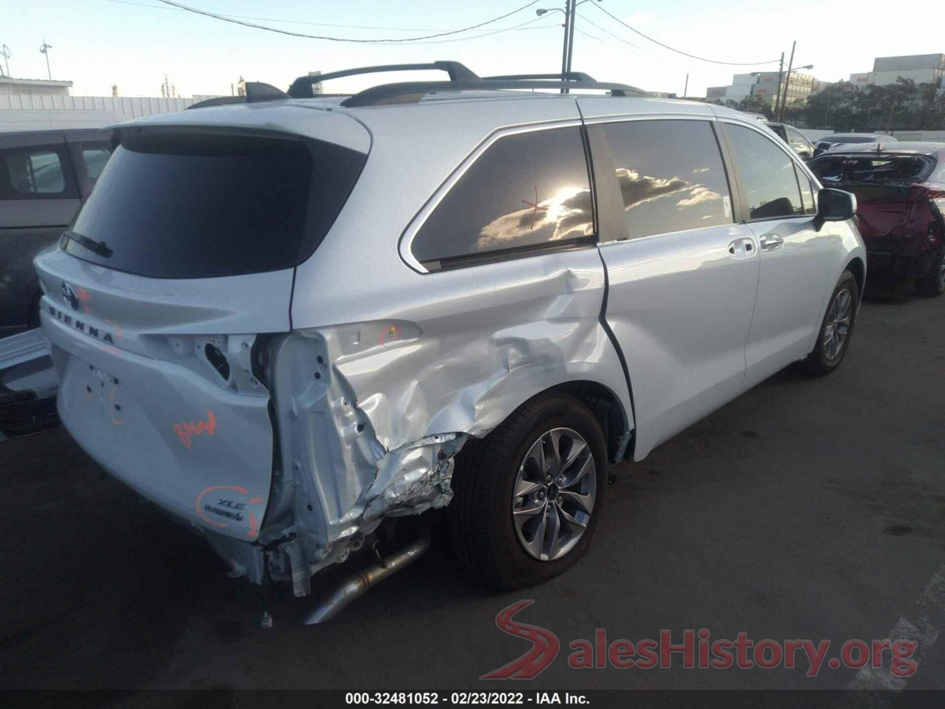 5TDJRKEC7NS075890 2022 TOYOTA SIENNA