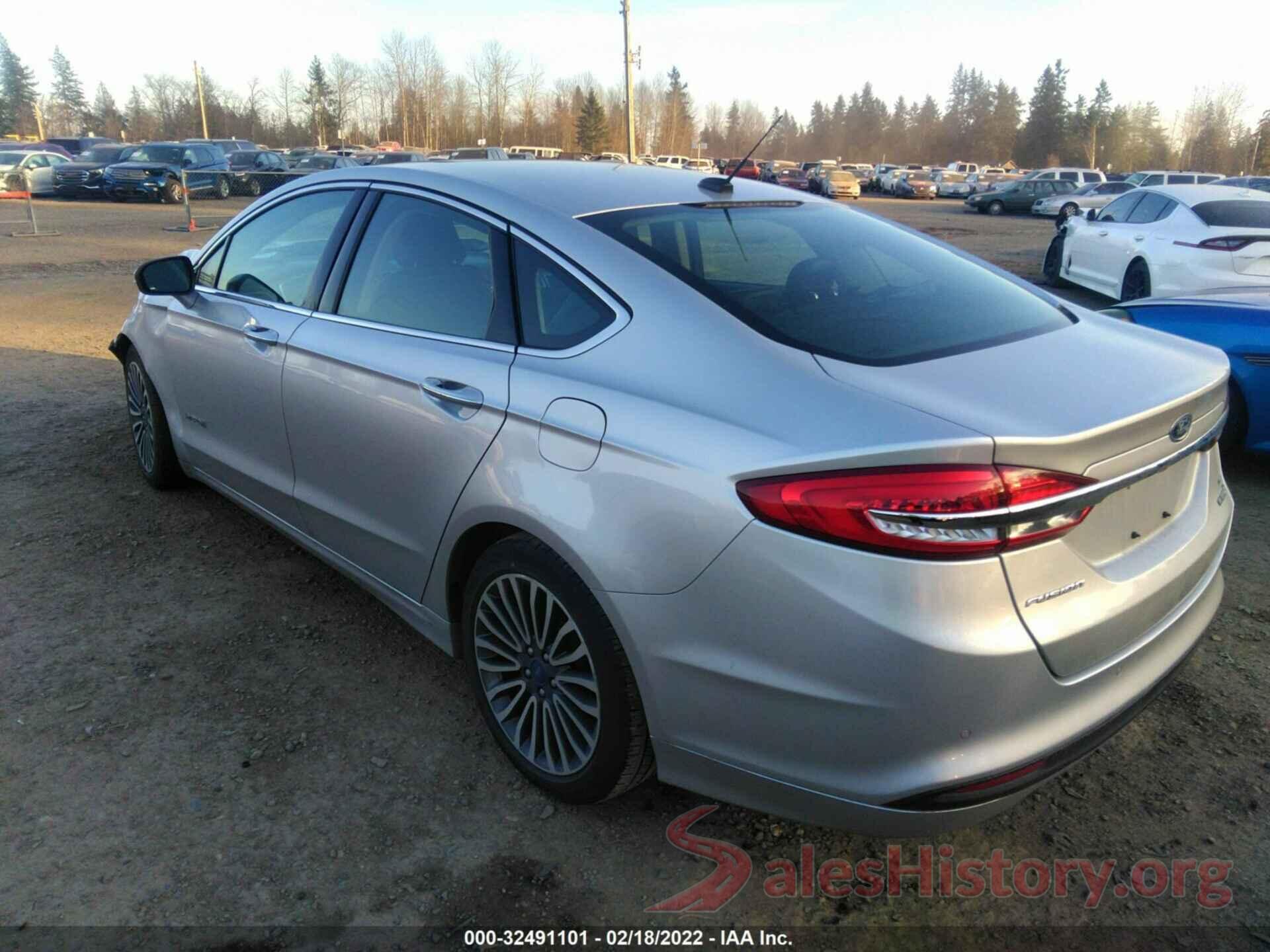 3FA6P0LU4JR115647 2018 FORD FUSION HYBRID