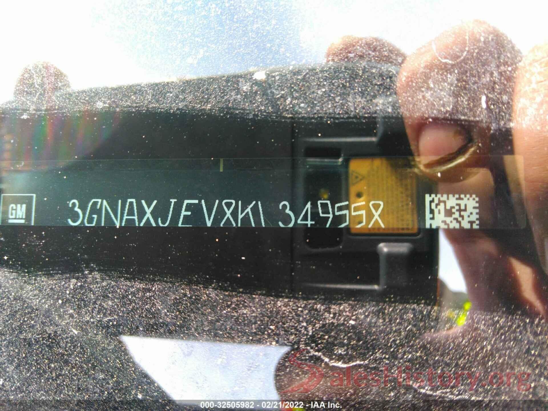 3GNAXJEV8KL349558 2019 CHEVROLET EQUINOX