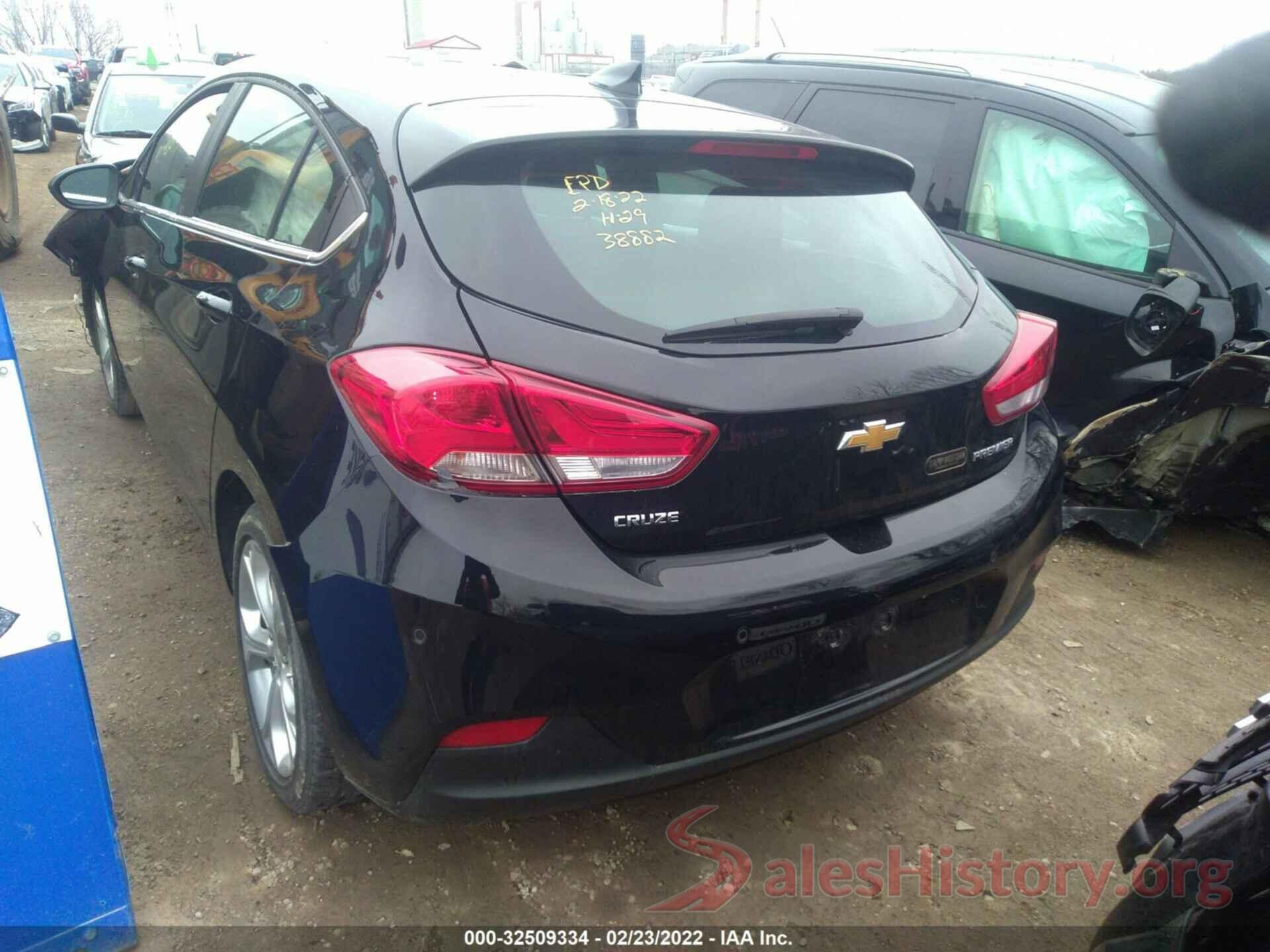 3G1BF6SM7KS537995 2019 CHEVROLET CRUZE