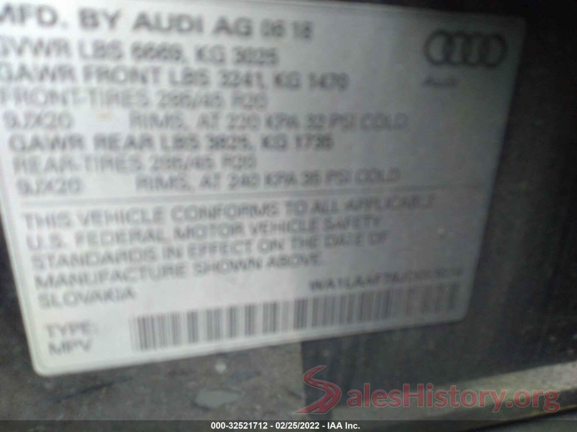 WA1LAAF78JD053070 2018 AUDI Q7