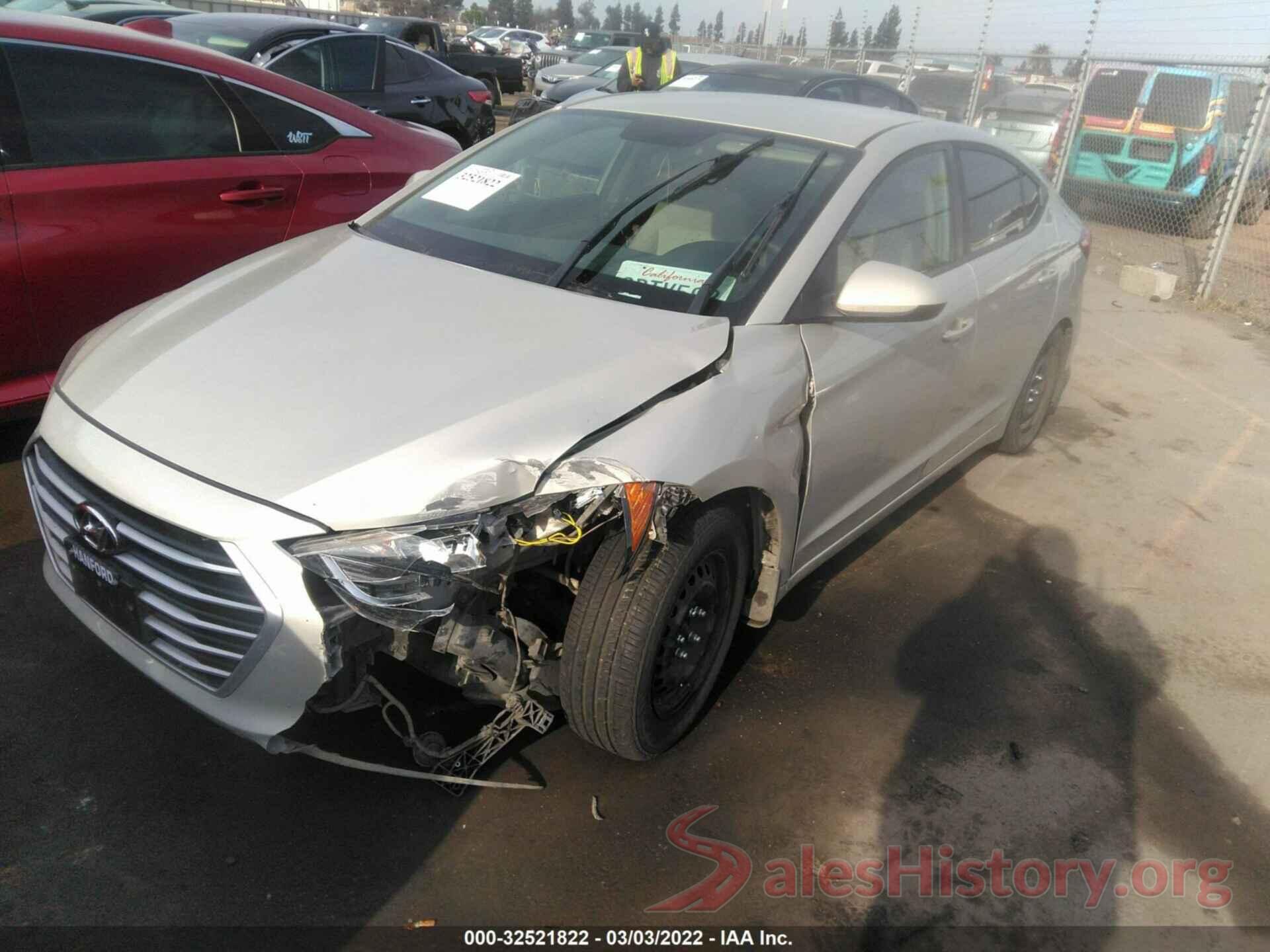 KMHD74LF3HU393884 2017 HYUNDAI ELANTRA