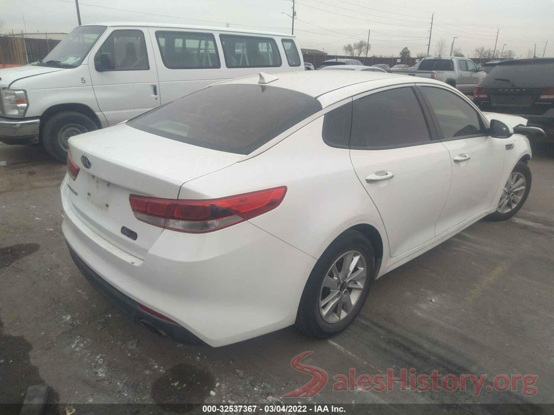 KNAGT4L31G5100654 2016 KIA OPTIMA