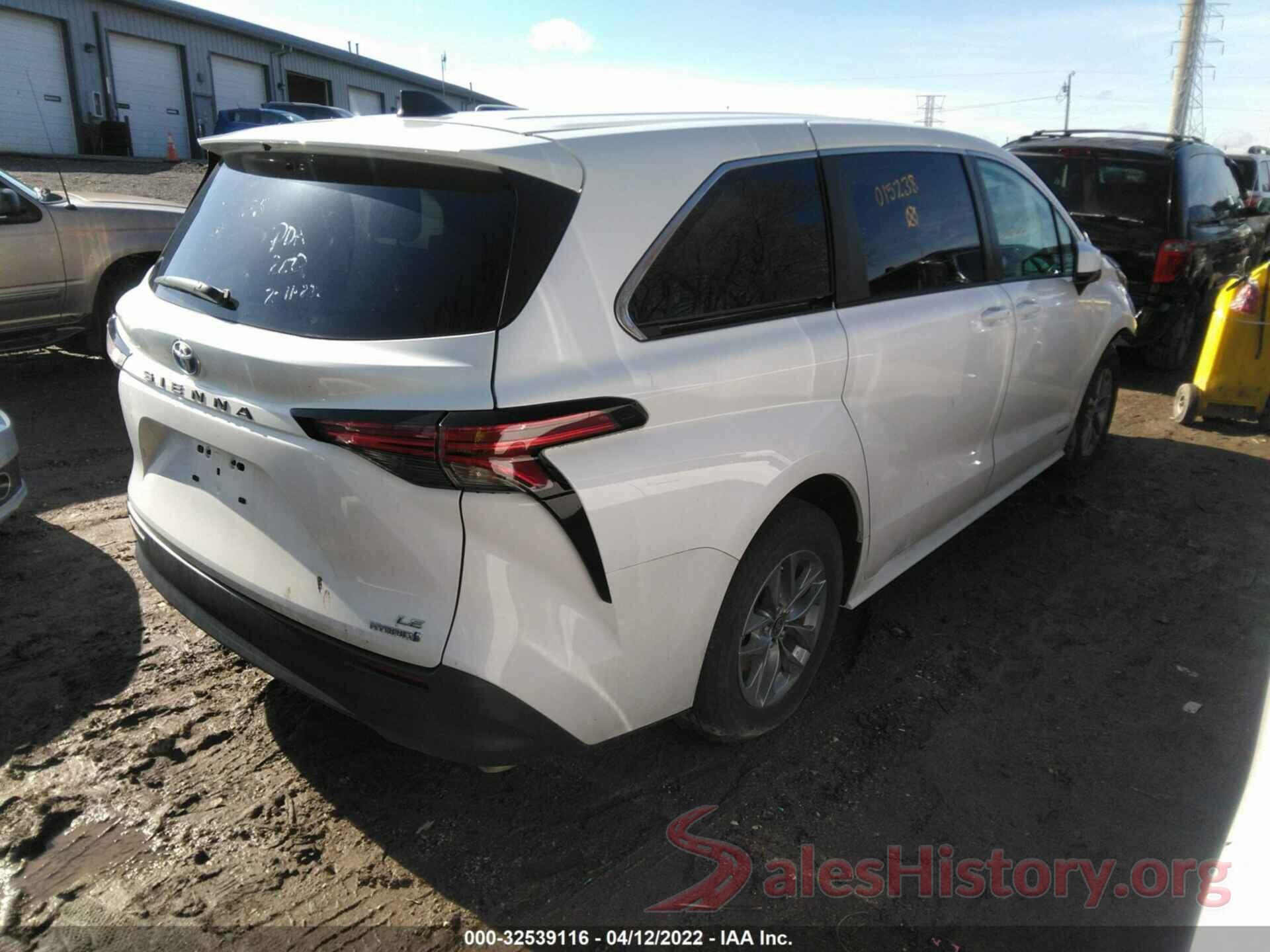 5TDKRKEC7MS015238 2021 TOYOTA SIENNA