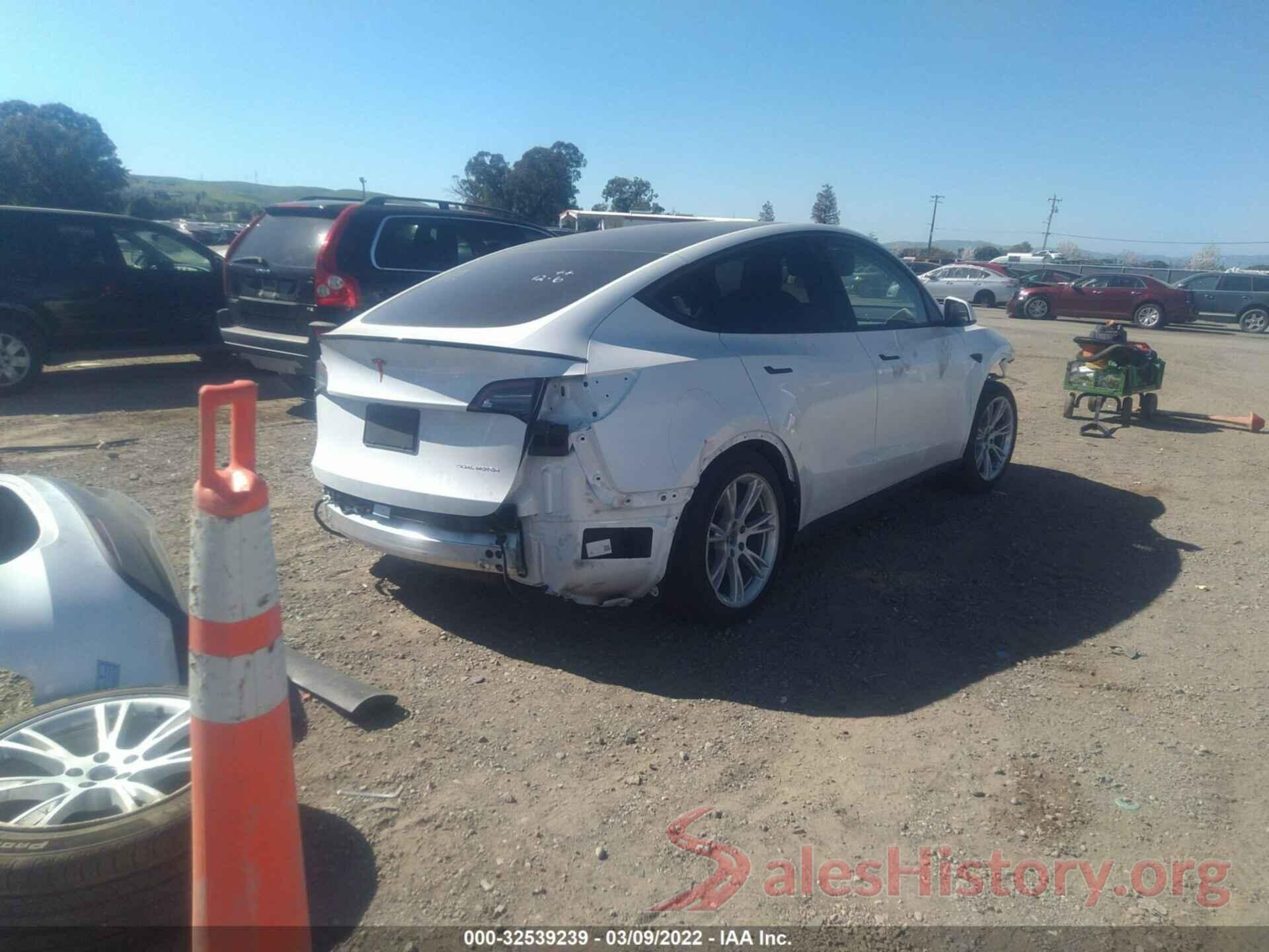 5YJYGDEE2MF222850 2021 TESLA MODEL Y