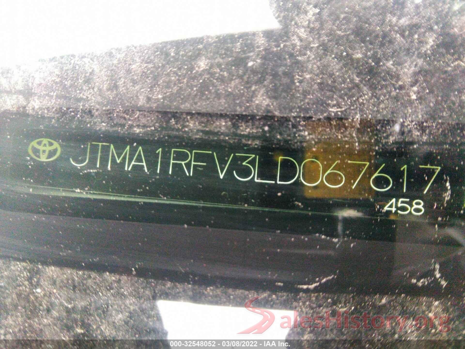 JTMA1RFV3LD067617 2020 TOYOTA RAV4