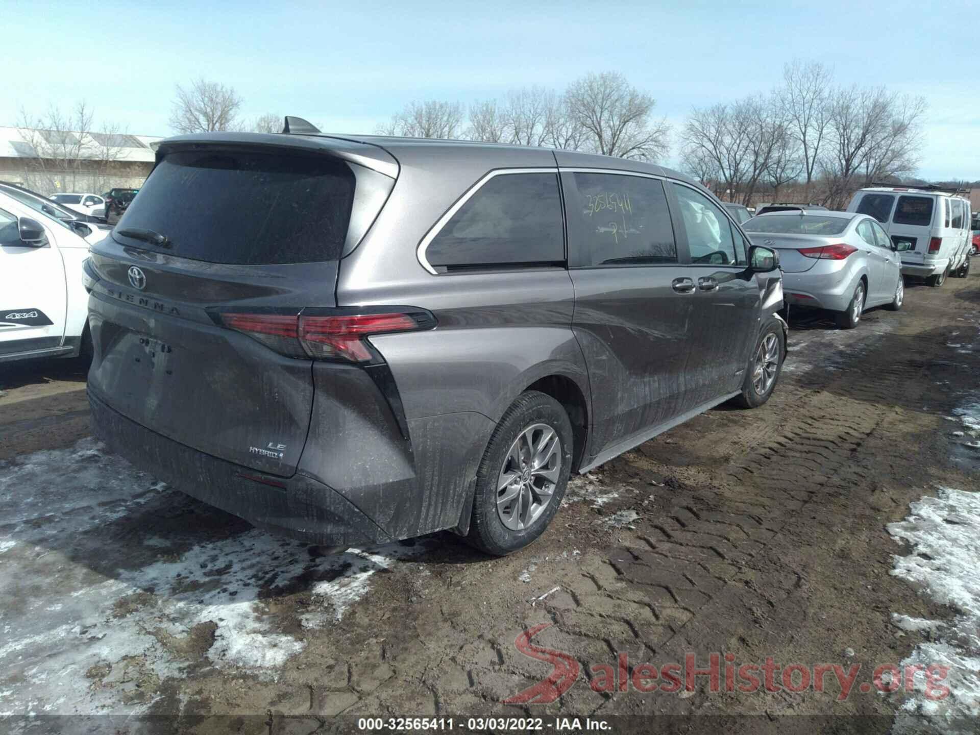 5TDKRKEC8MS034090 2021 TOYOTA SIENNA