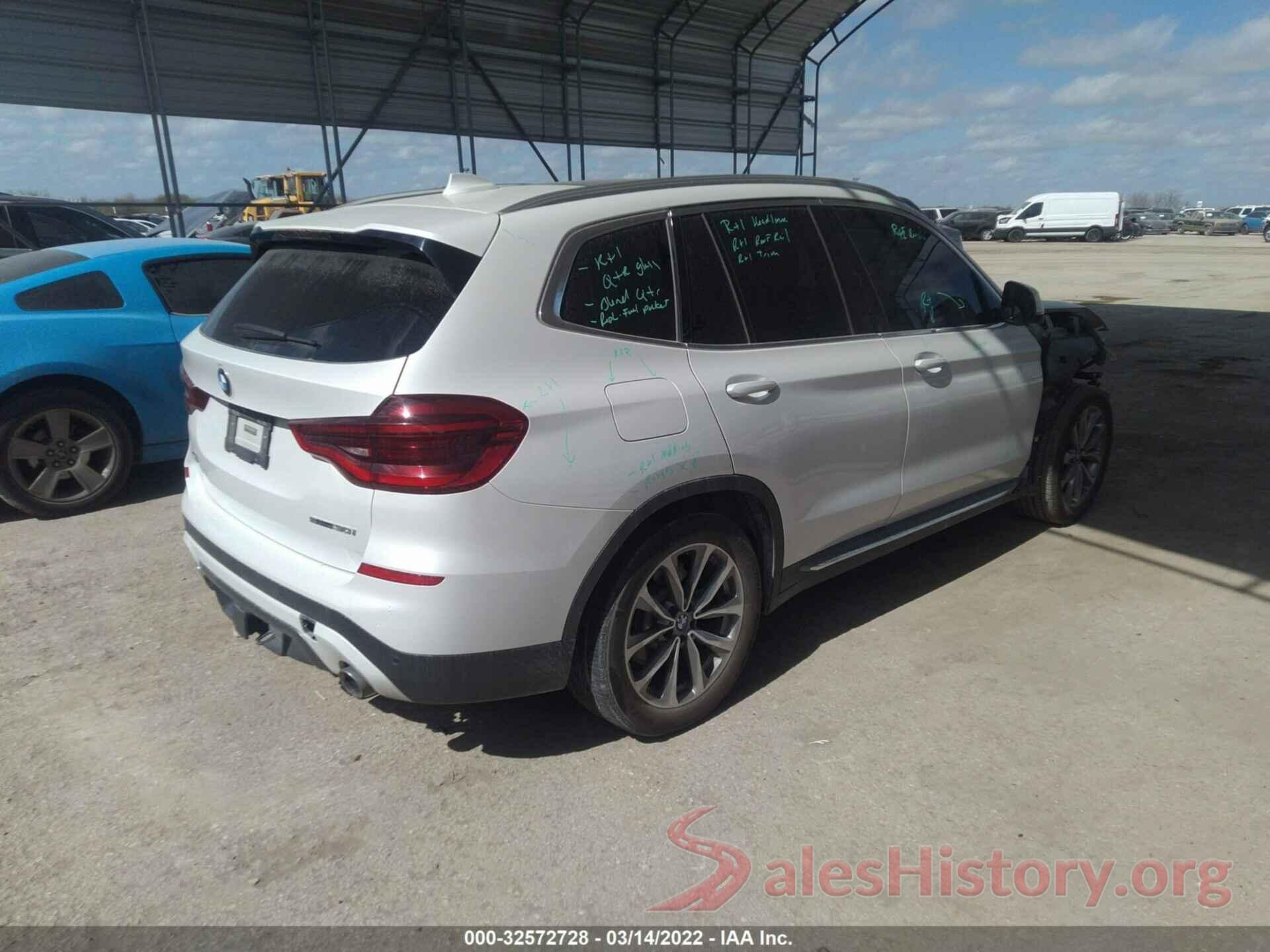 5UXTR7C59KLF32837 2019 BMW X3