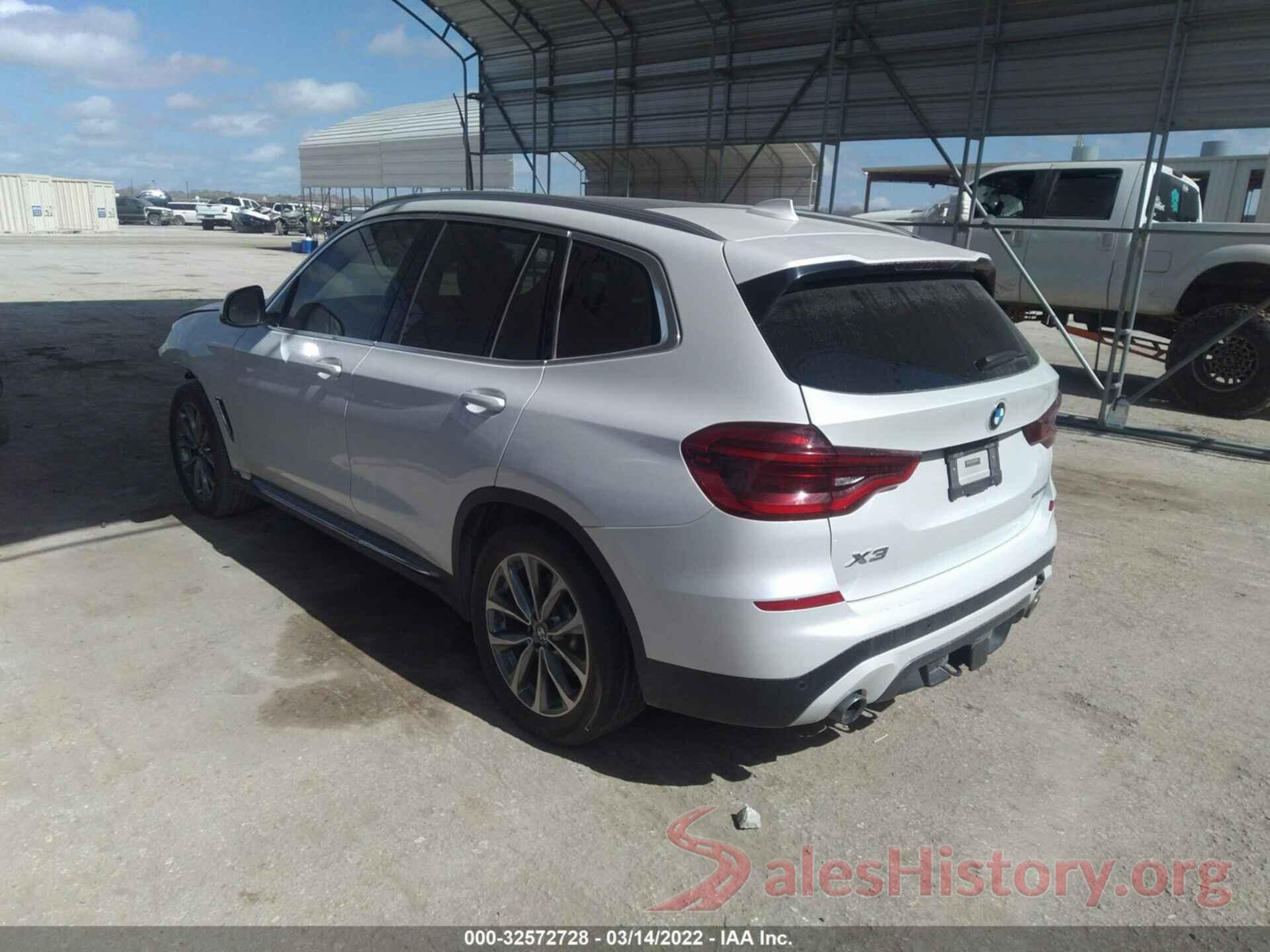 5UXTR7C59KLF32837 2019 BMW X3