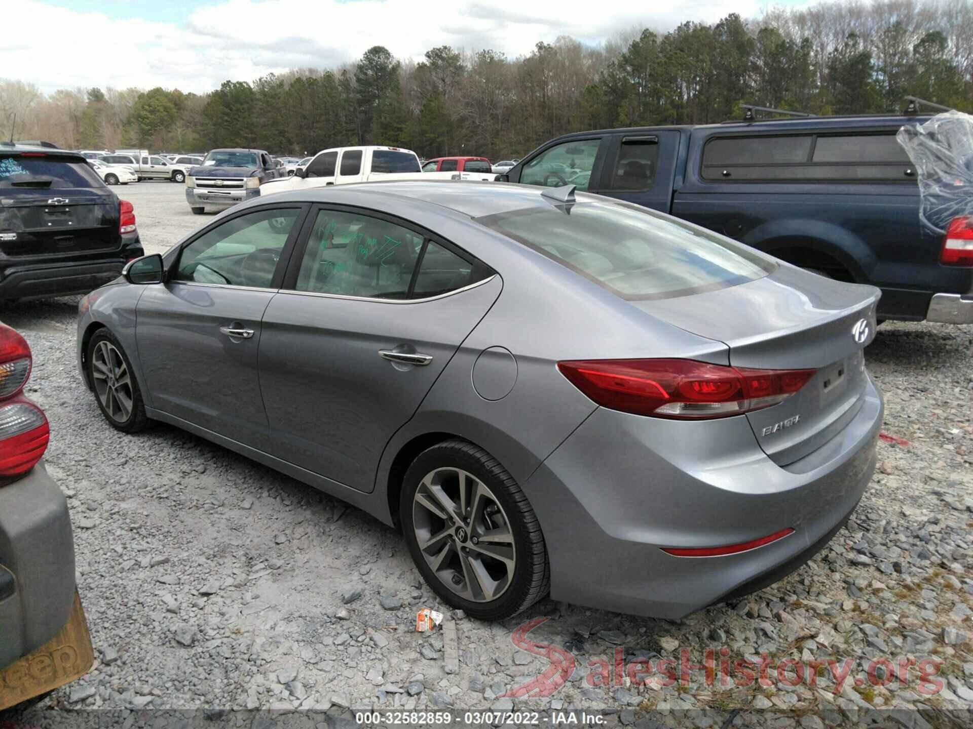 5NPD84LF6HH058999 2017 HYUNDAI ELANTRA