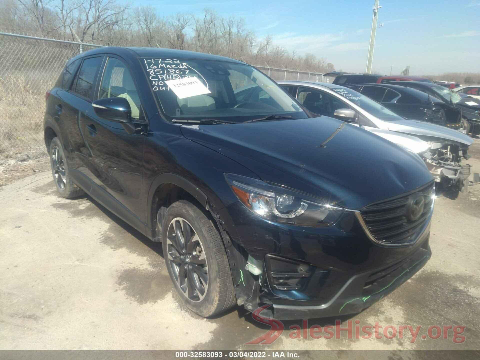 JM3KE4DY6G0851867 2016 MAZDA CX-5