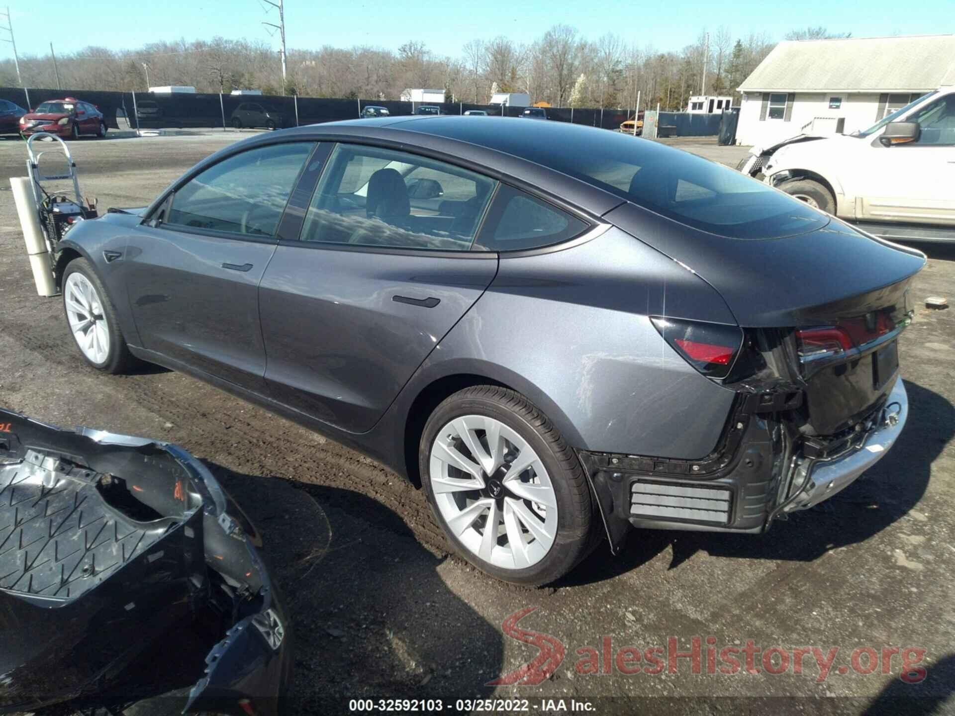 5YJ3E1EB2NF126318 2022 TESLA MODEL 3