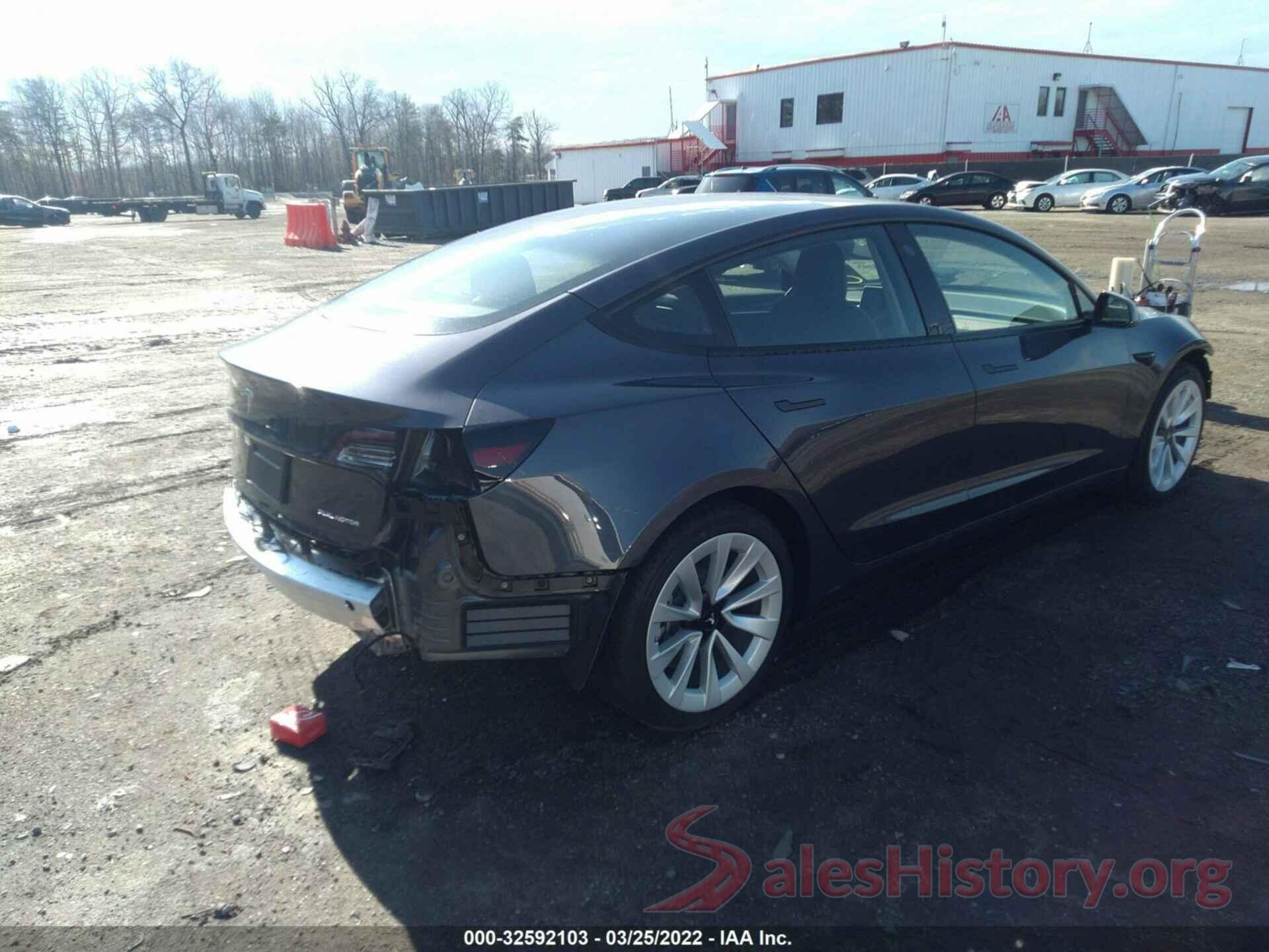 5YJ3E1EB2NF126318 2022 TESLA MODEL 3