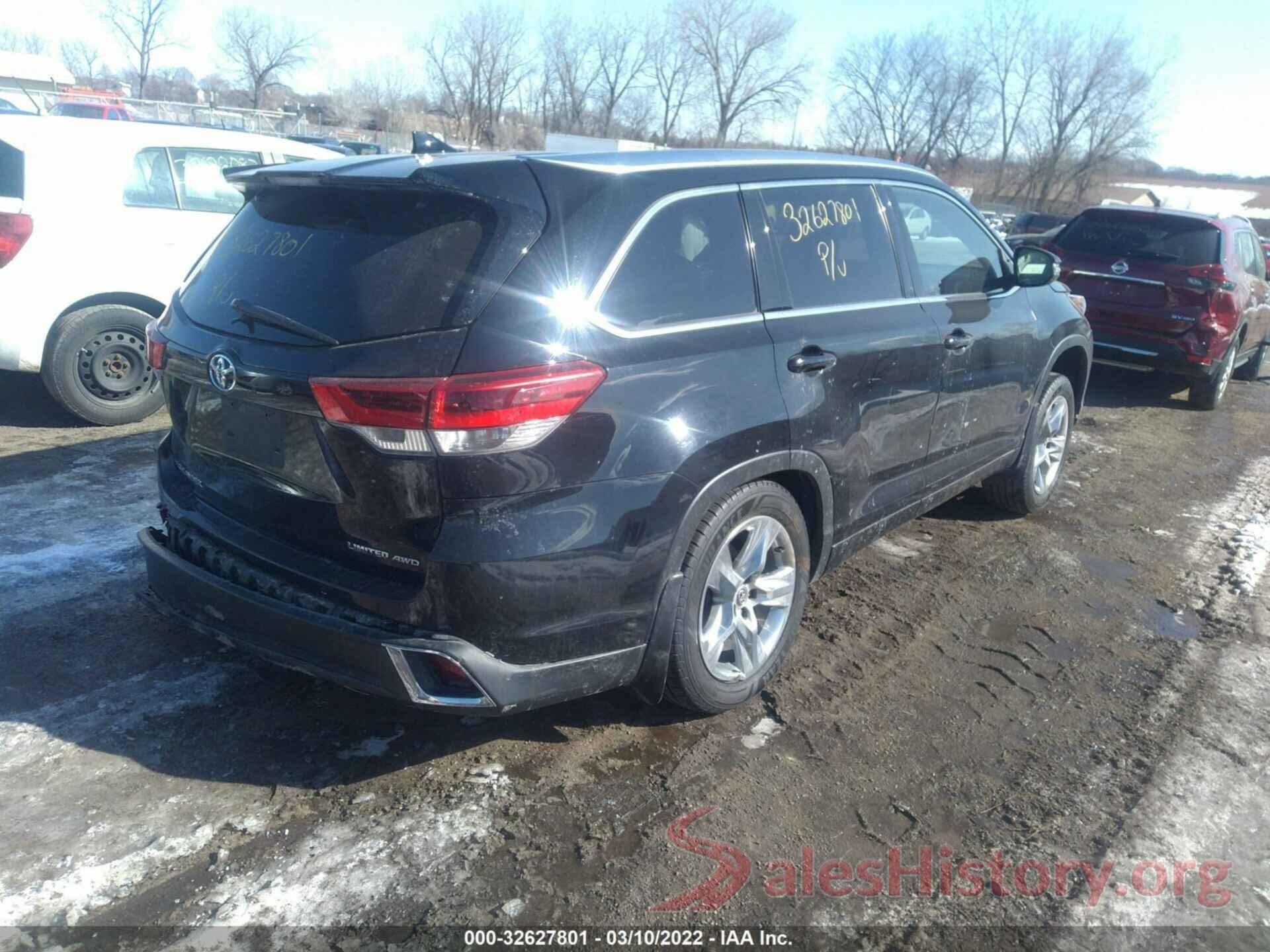 5TDDZRFH8HS464994 2017 TOYOTA HIGHLANDER