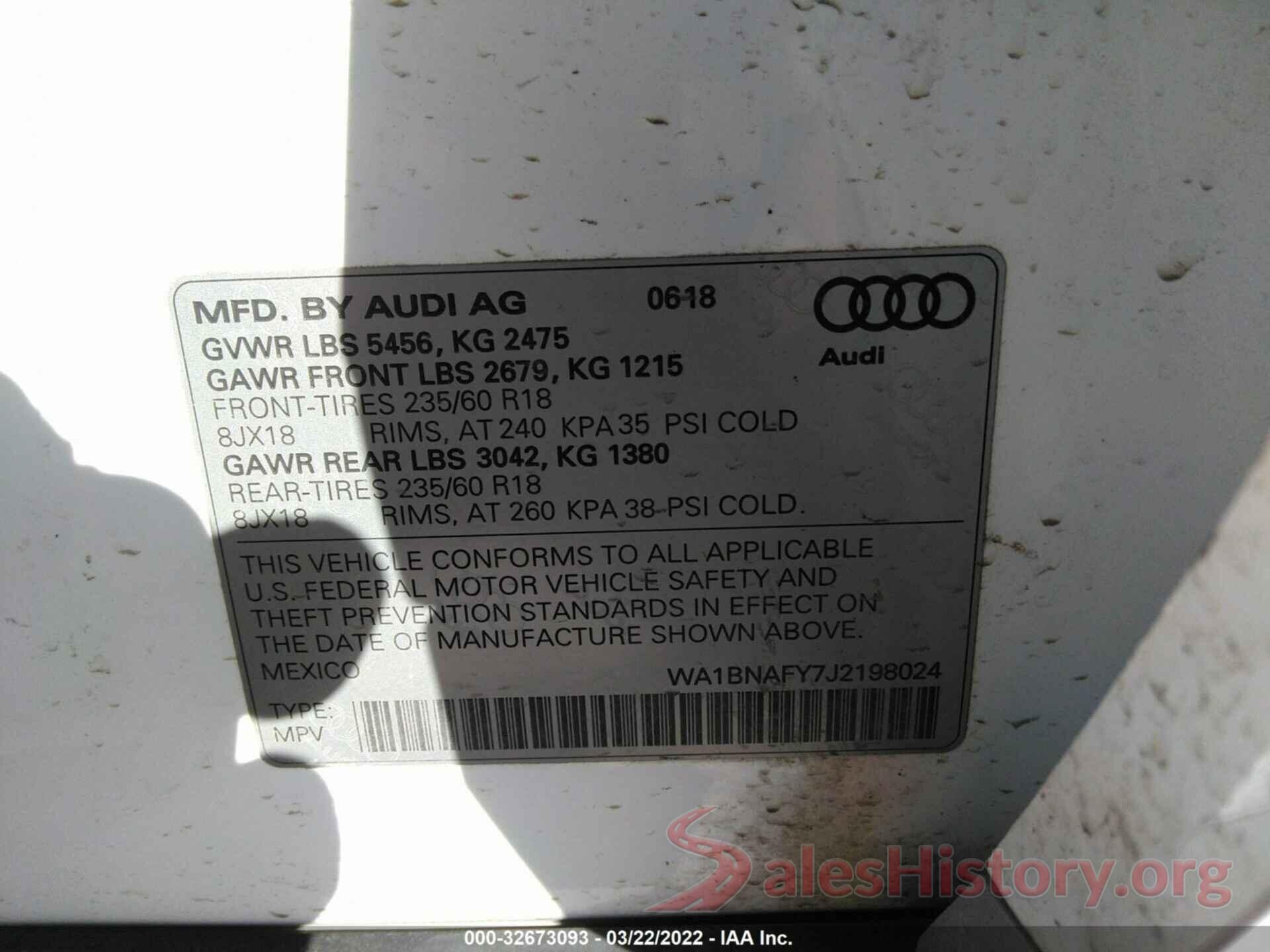 WA1BNAFY7J2198024 2018 AUDI Q5