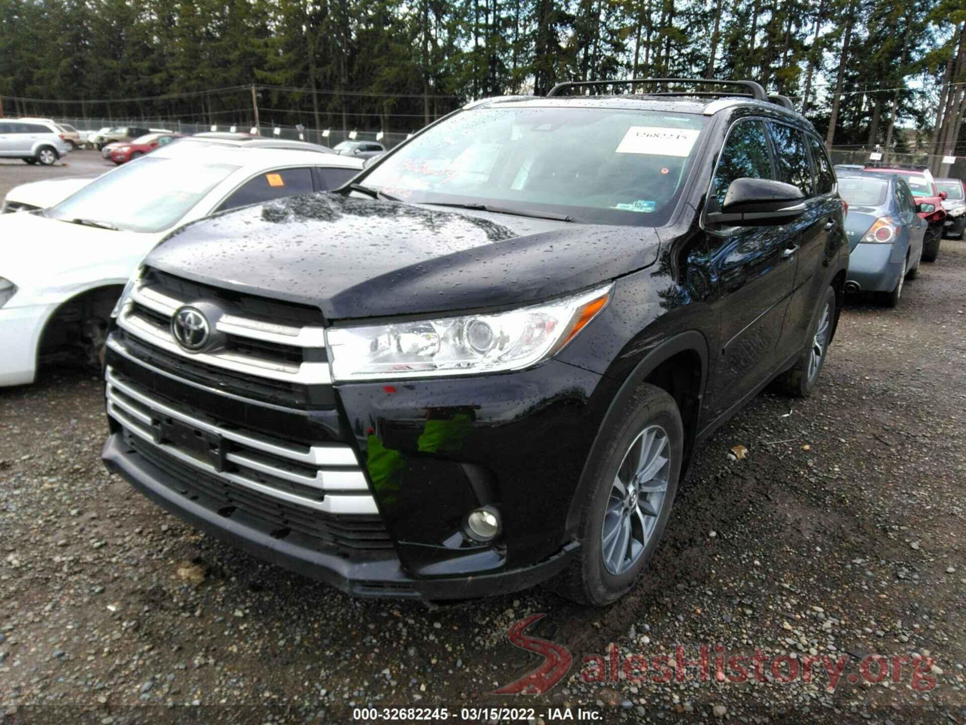 5TDJZRFH6KS614997 2019 TOYOTA HIGHLANDER