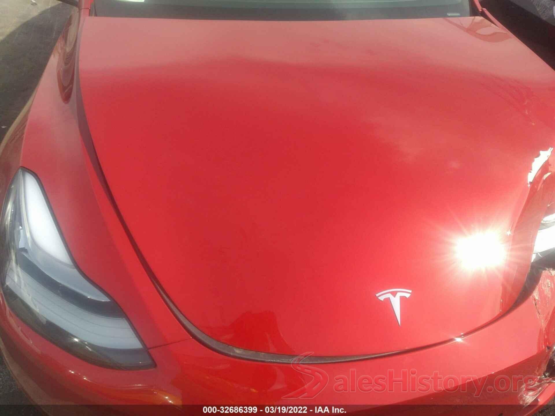 7SAYGDEEXNF369213 2022 TESLA MODEL Y