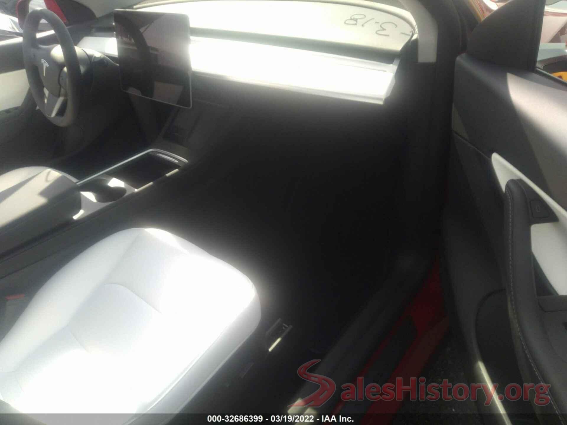 7SAYGDEEXNF369213 2022 TESLA MODEL Y