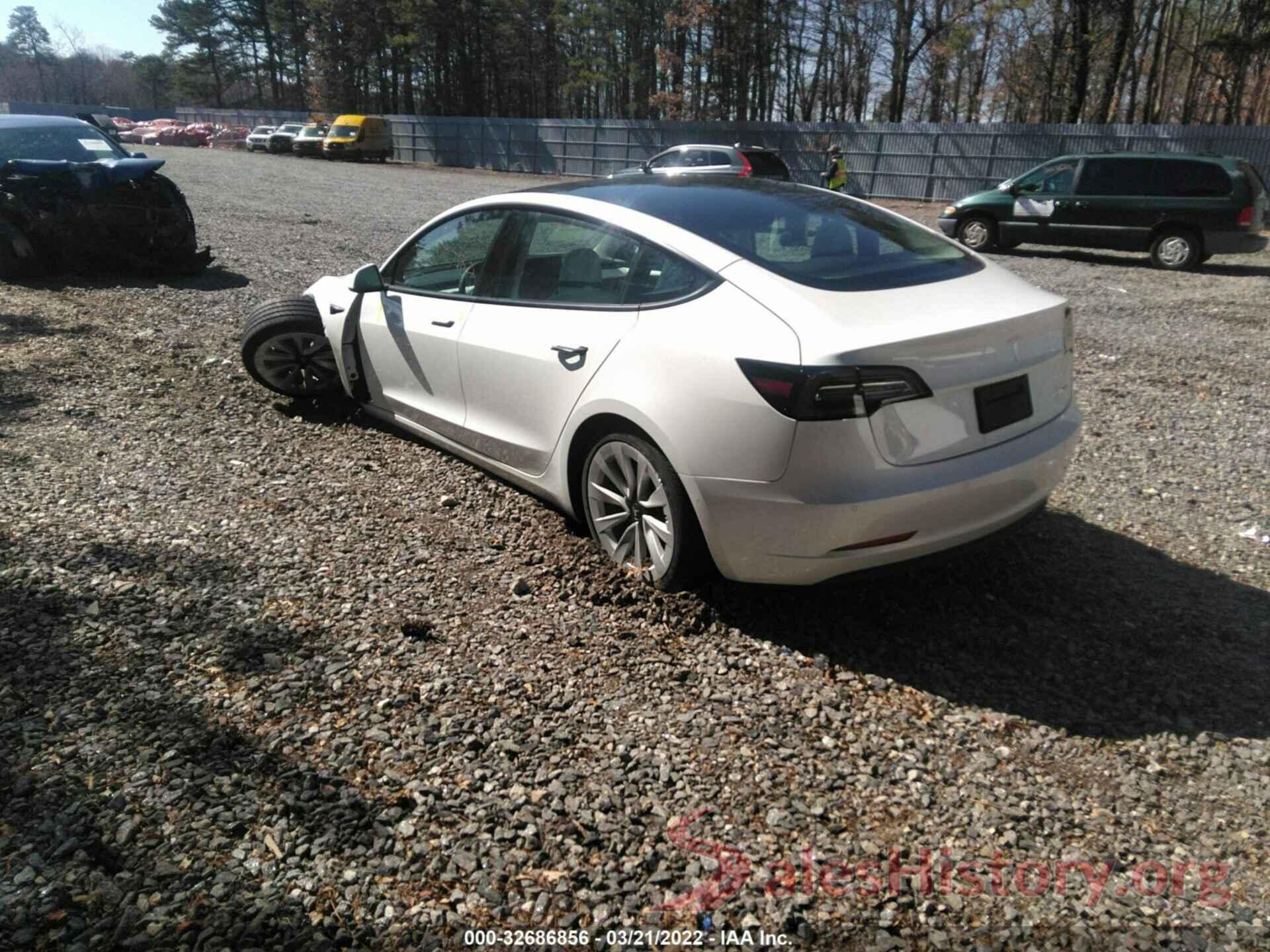 5YJ3E1EB0NF110831 2022 TESLA MODEL 3