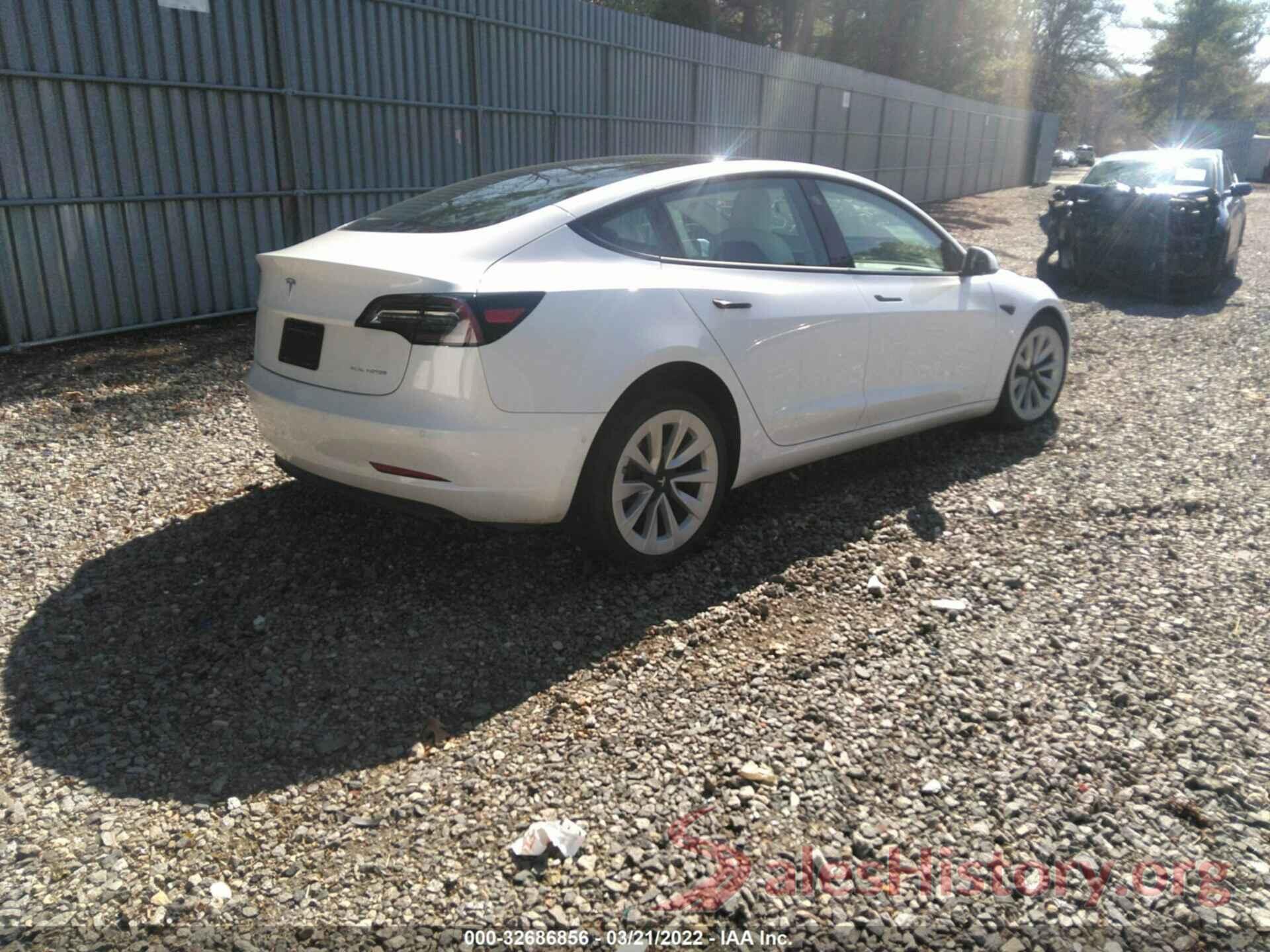 5YJ3E1EB0NF110831 2022 TESLA MODEL 3