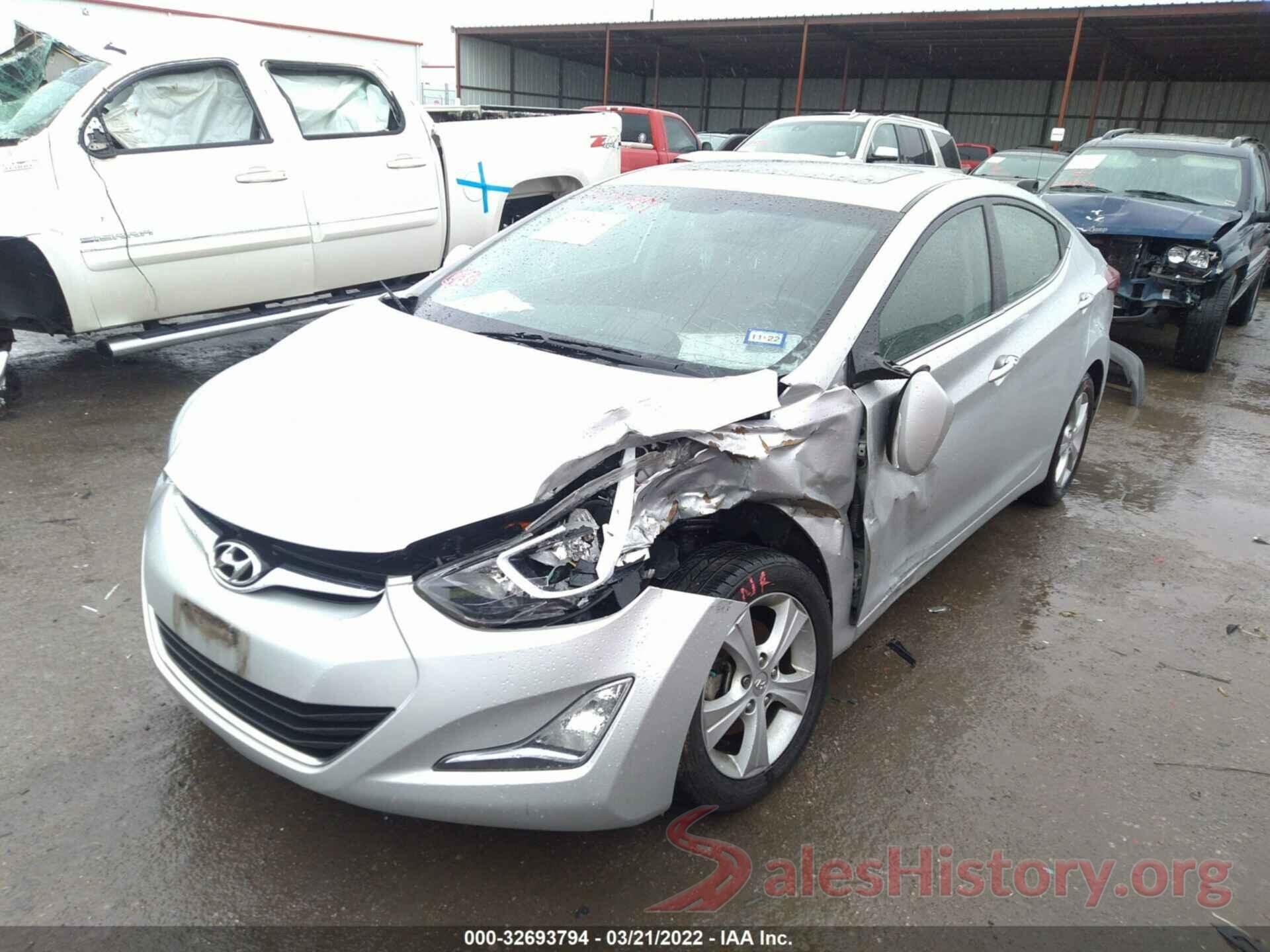 5NPDH4AE9GH780797 2016 HYUNDAI ELANTRA