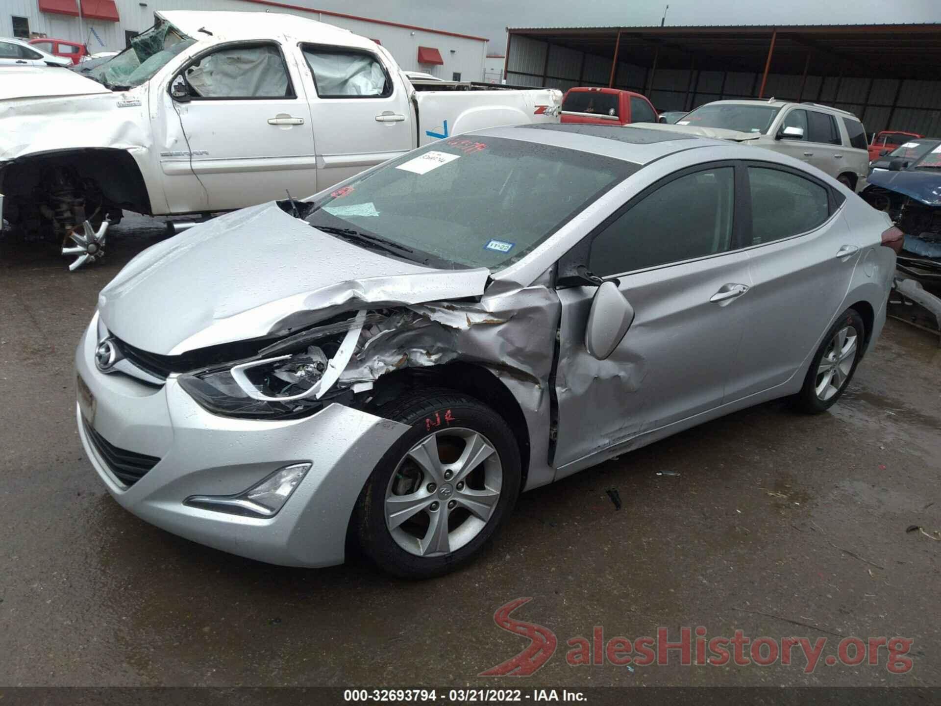 5NPDH4AE9GH780797 2016 HYUNDAI ELANTRA