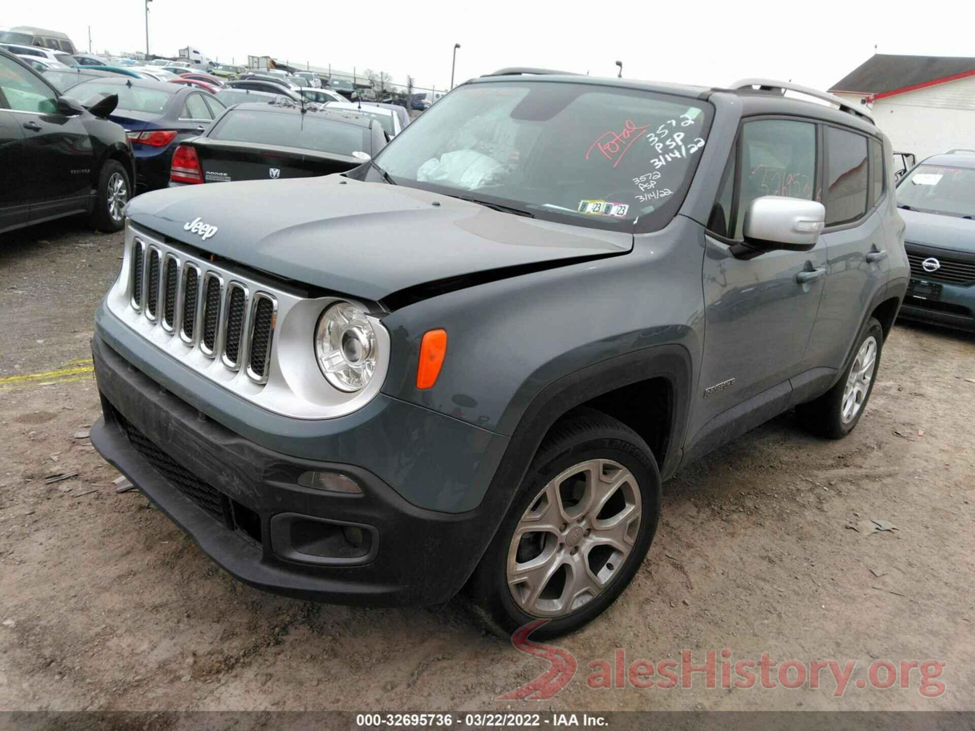 ZACCJBDB2HPF57175 2017 JEEP RENEGADE