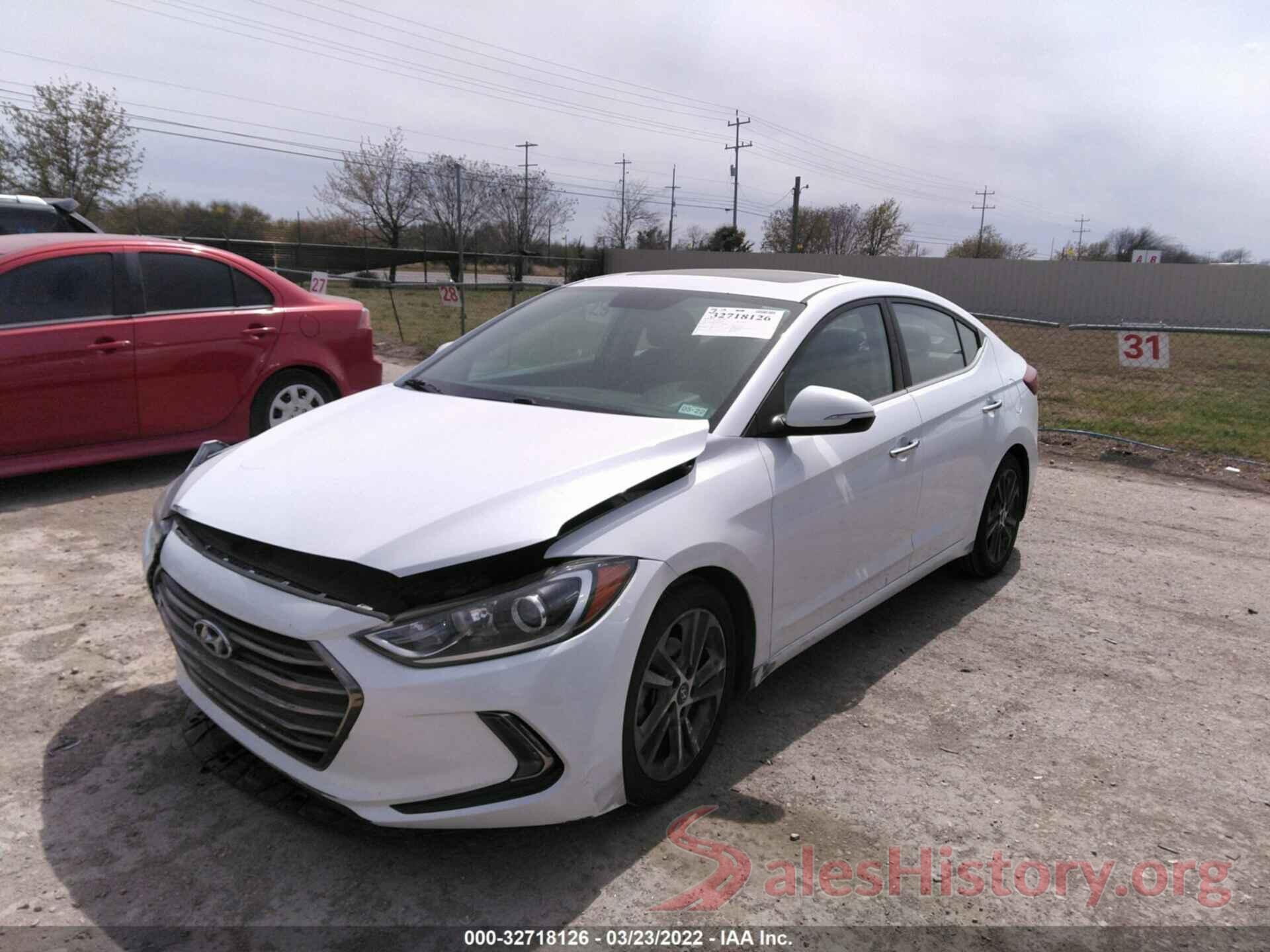 5NPD84LF3HH171647 2017 HYUNDAI ELANTRA