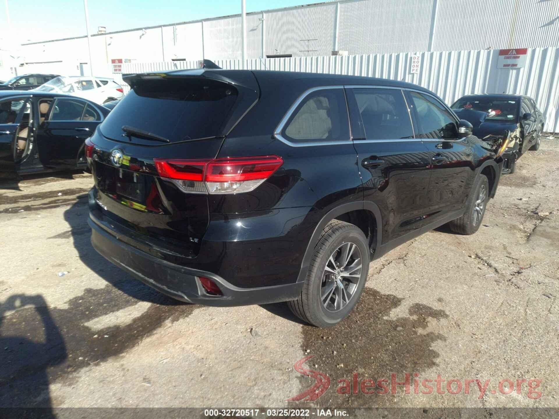 5TDZZRFH9KS351990 2019 TOYOTA HIGHLANDER