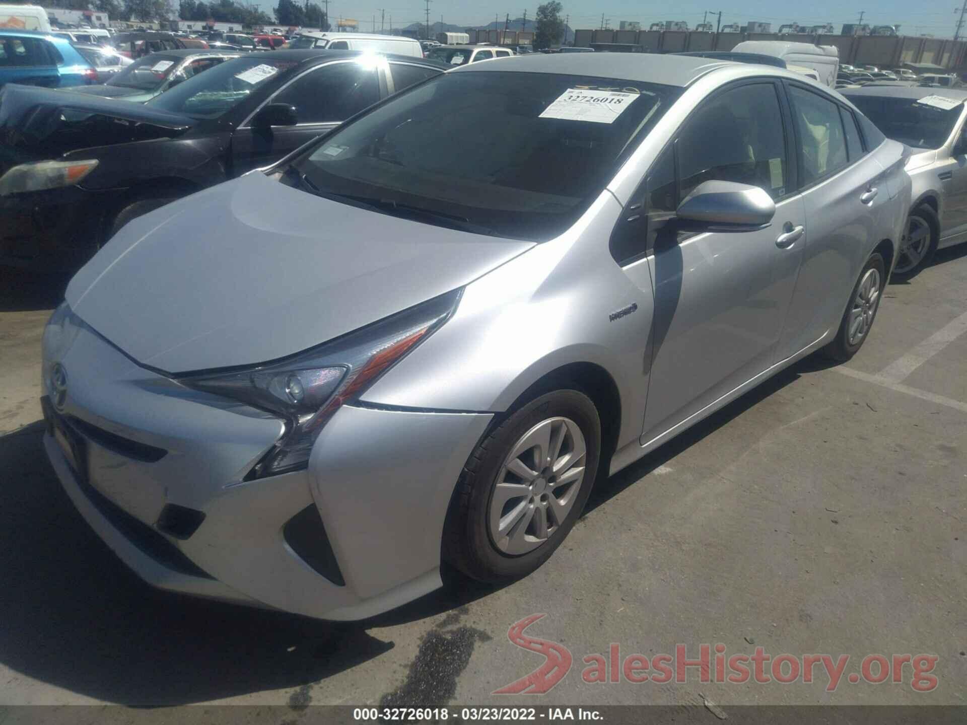 JTDKBRFUXG3022470 2016 TOYOTA PRIUS