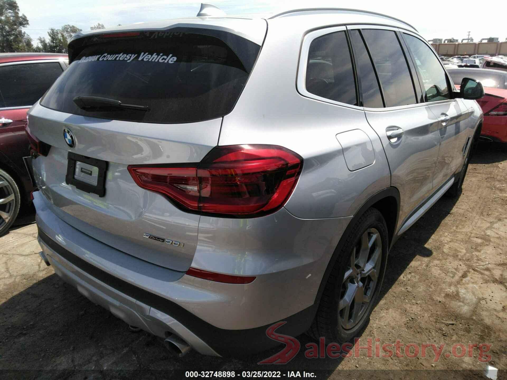 5UXTY3C07M9G42303 2021 BMW X3