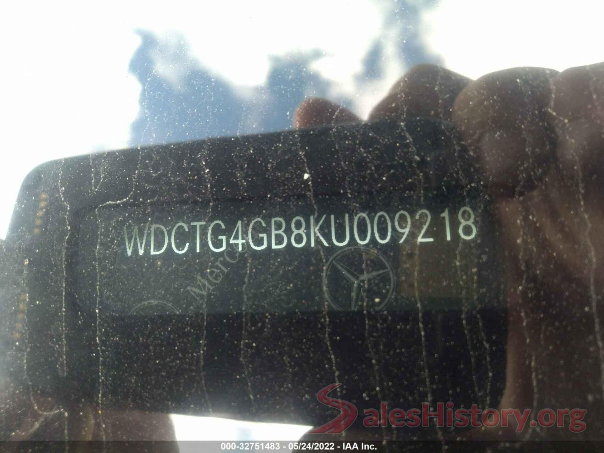 WDCTG4GB8KU009218 2019 MERCEDES-BENZ GLA