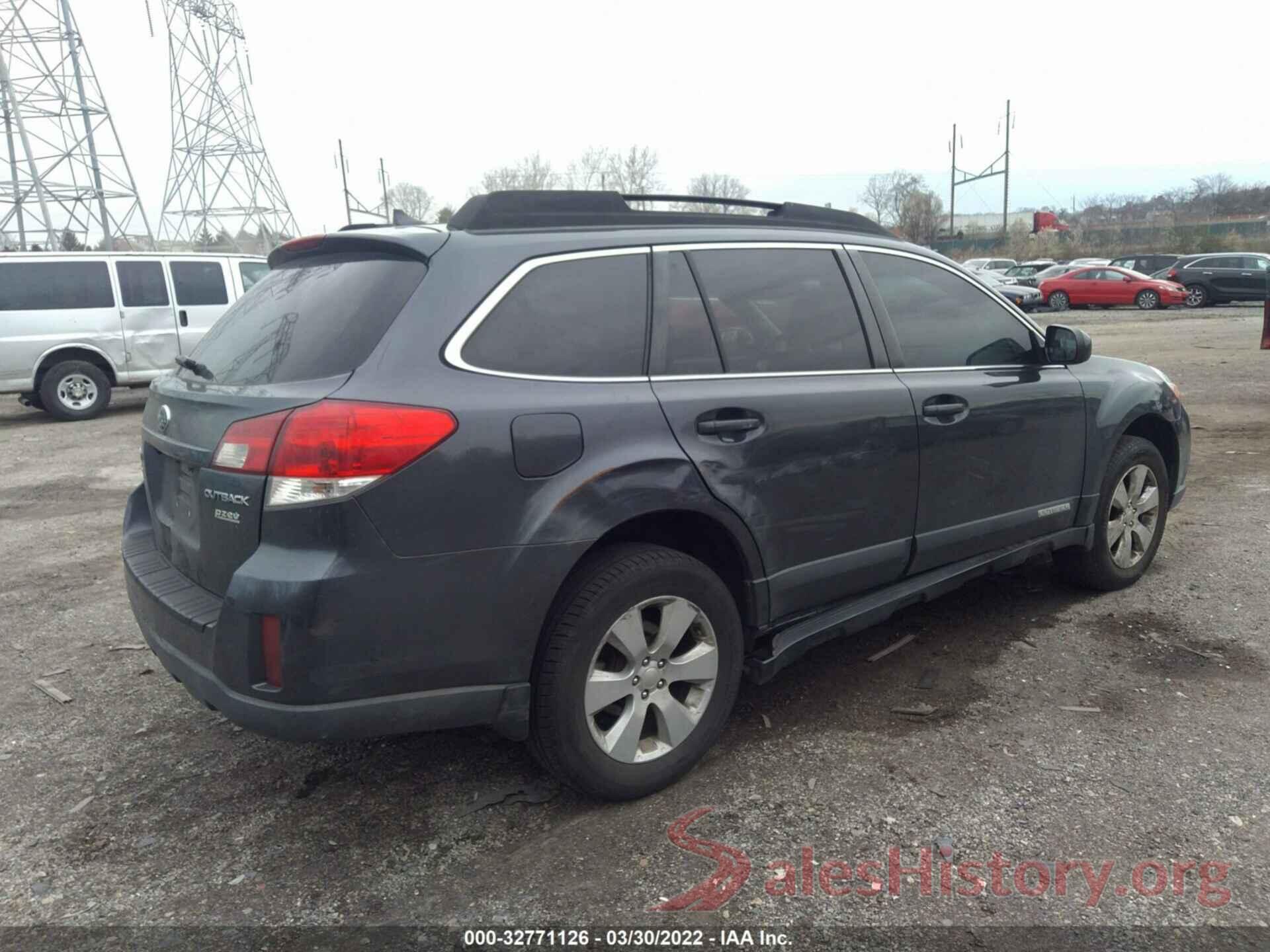 4S4BRBLC0B3352086 2011 SUBARU OUTBACK