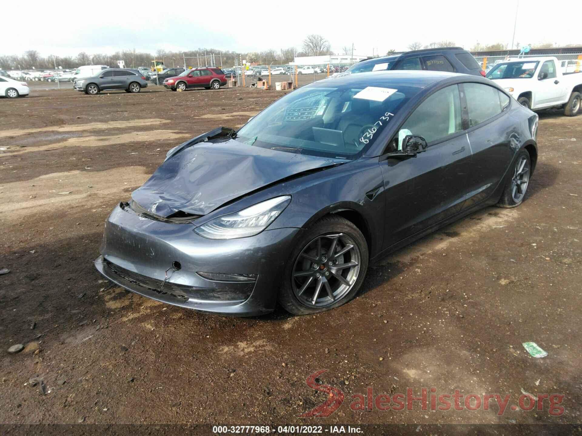 5YJ3E1EB6MF836739 2021 TESLA MODEL 3