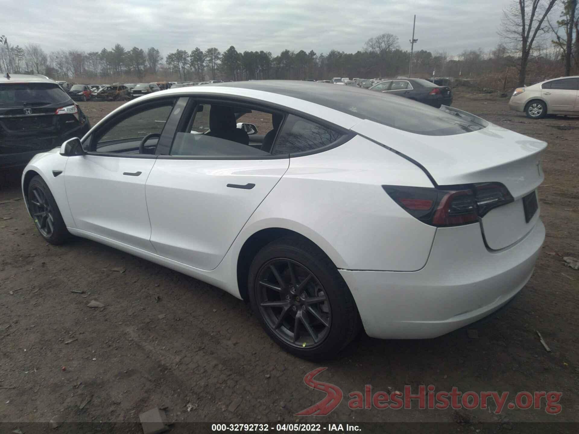 5YJ3E1EAXNF110570 2022 TESLA MODEL 3