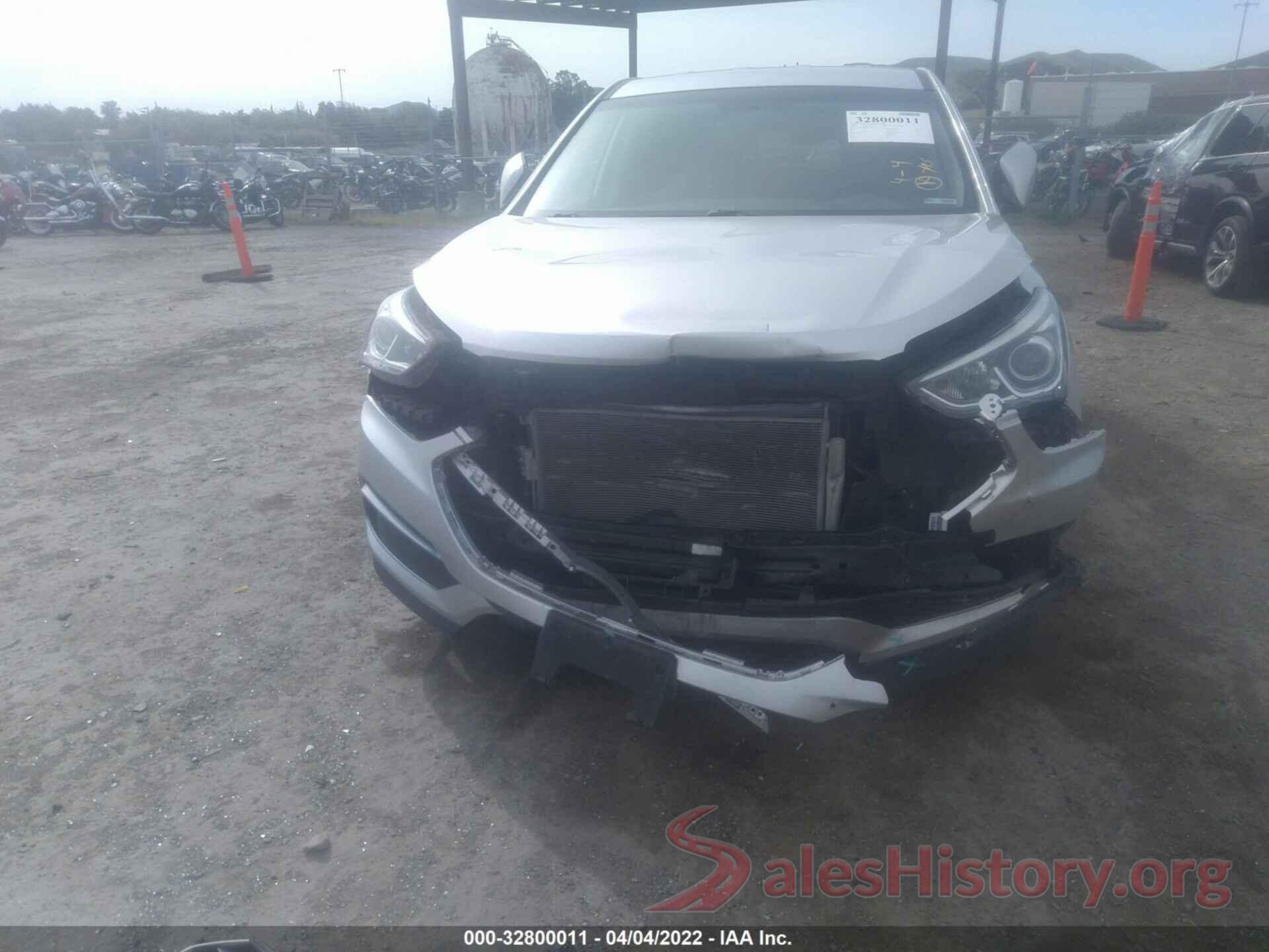 5XYZTDLB6JG572432 2018 HYUNDAI SANTA FE SPORT