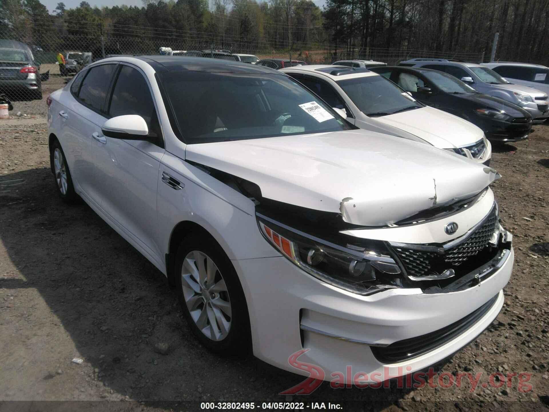 5XXGU4L36GG054766 2016 KIA OPTIMA