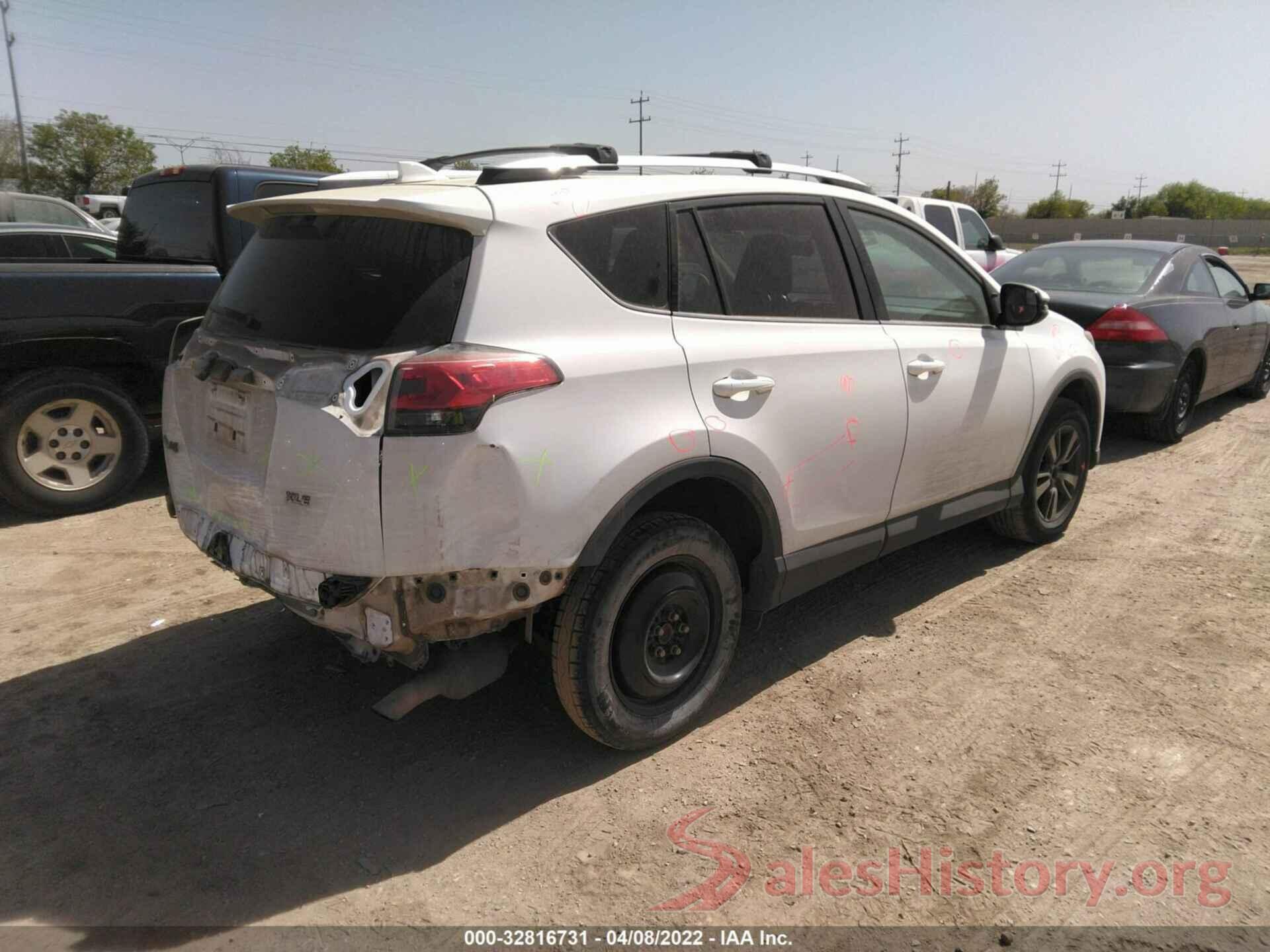 2T3WFREV7GW258734 2016 TOYOTA RAV4