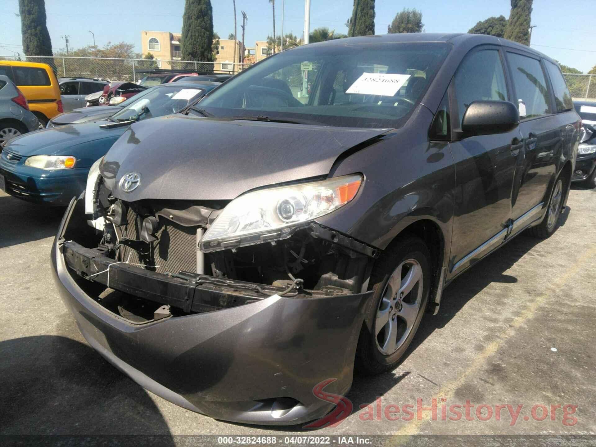 5TDZK3DCXGS721831 2016 TOYOTA SIENNA