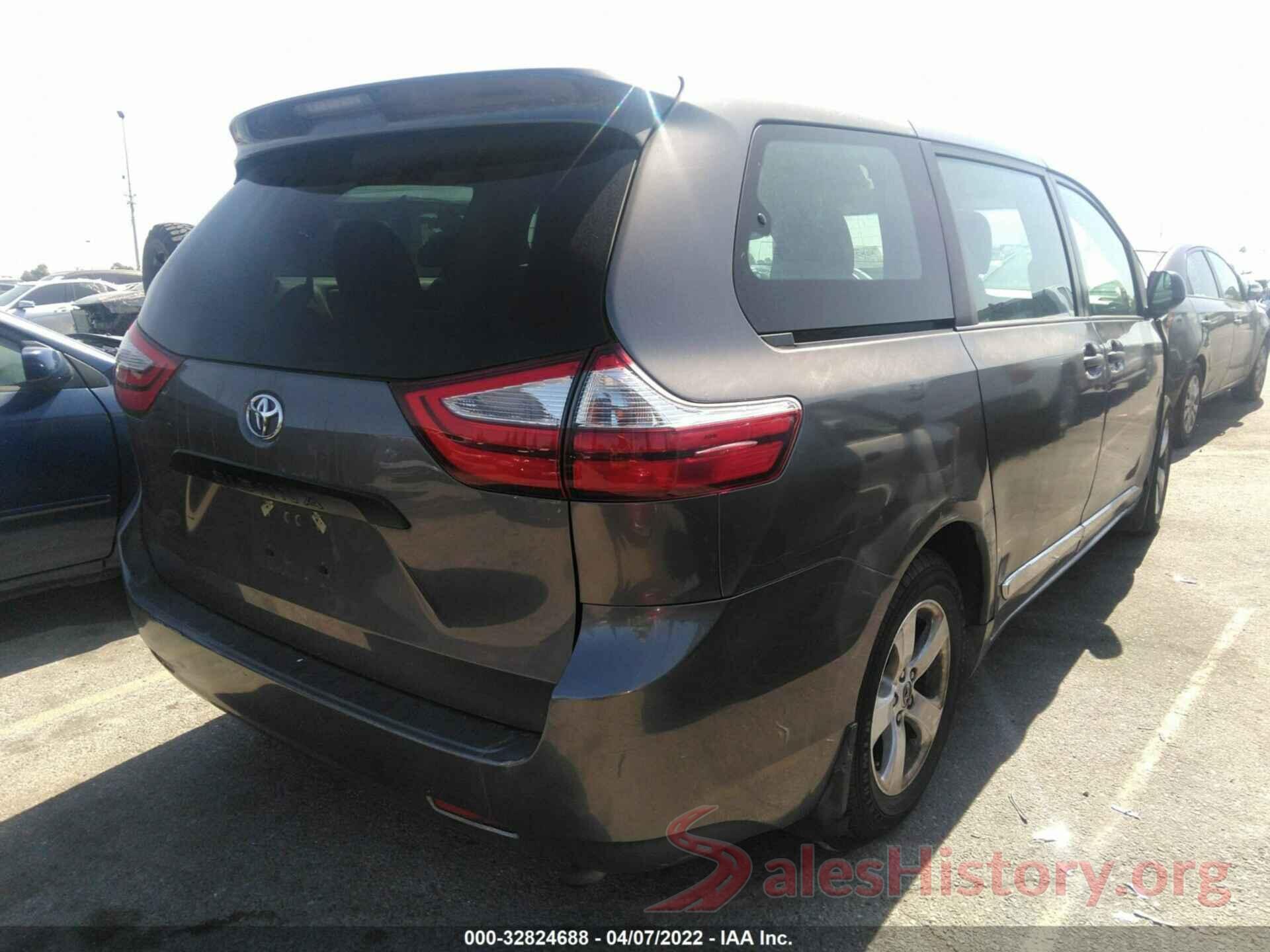 5TDZK3DCXGS721831 2016 TOYOTA SIENNA