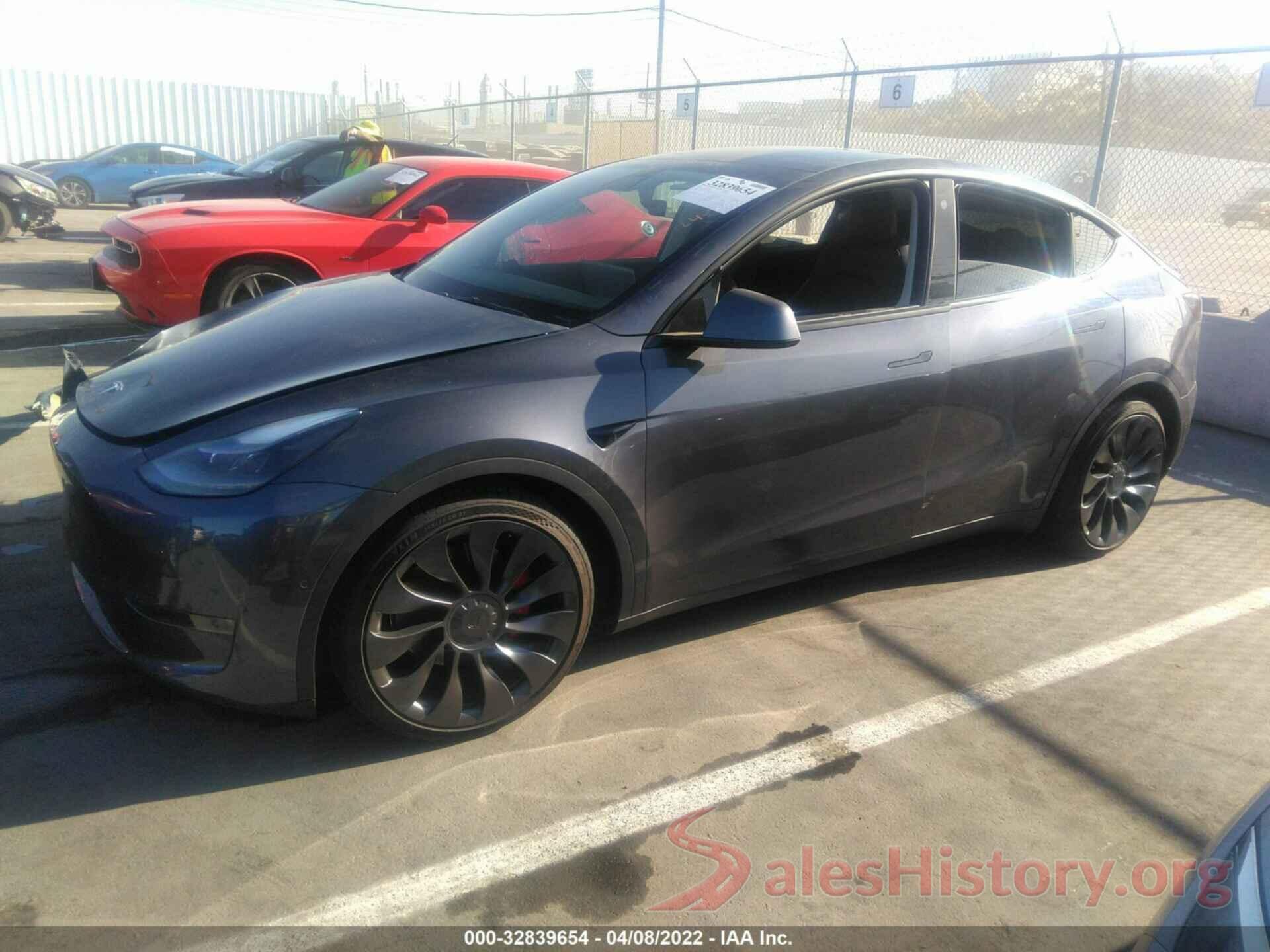 7SAYGDEF2NF348414 2022 TESLA MODEL Y