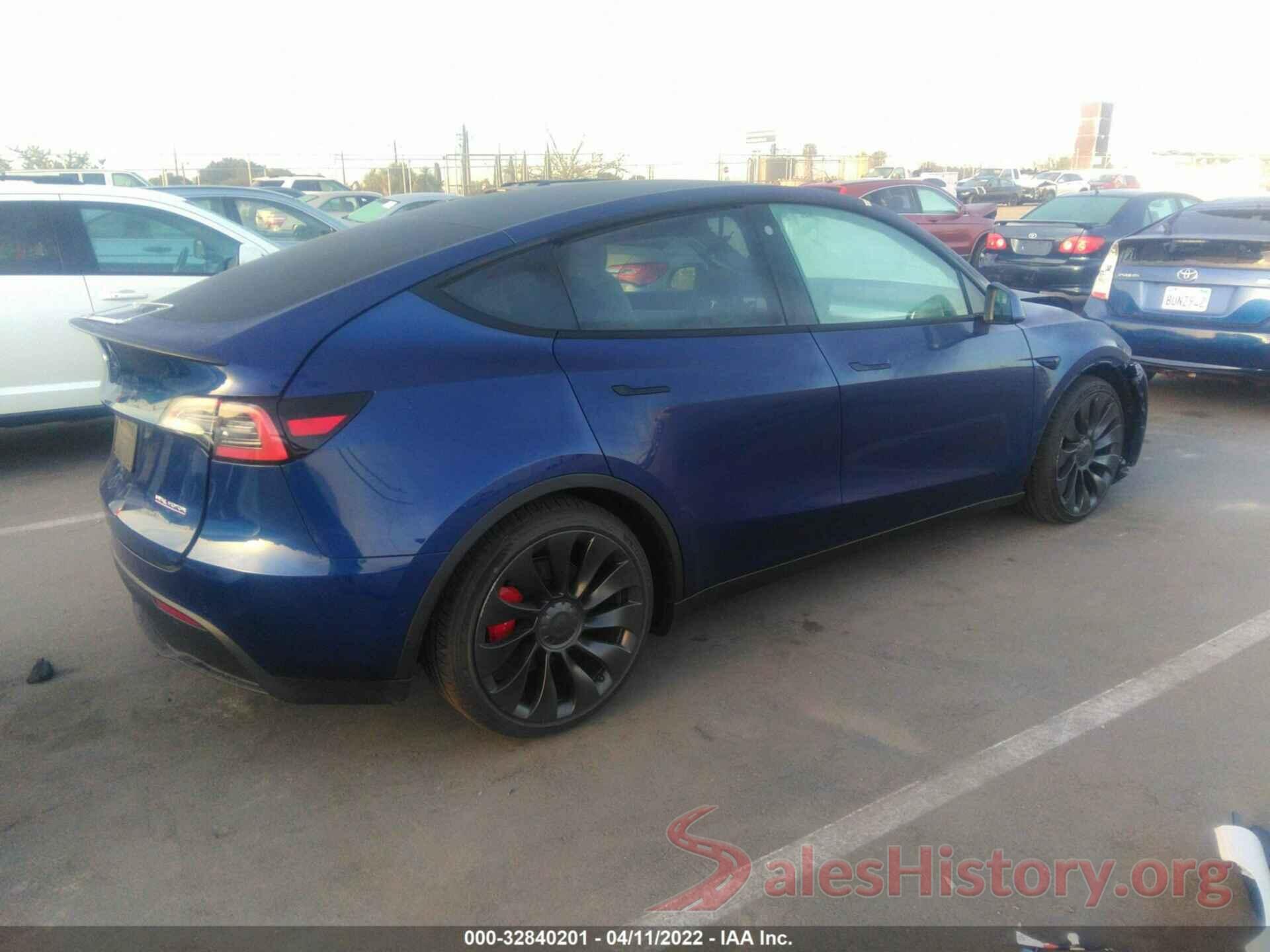 7SAYGDEF7NF360834 2022 TESLA MODEL Y