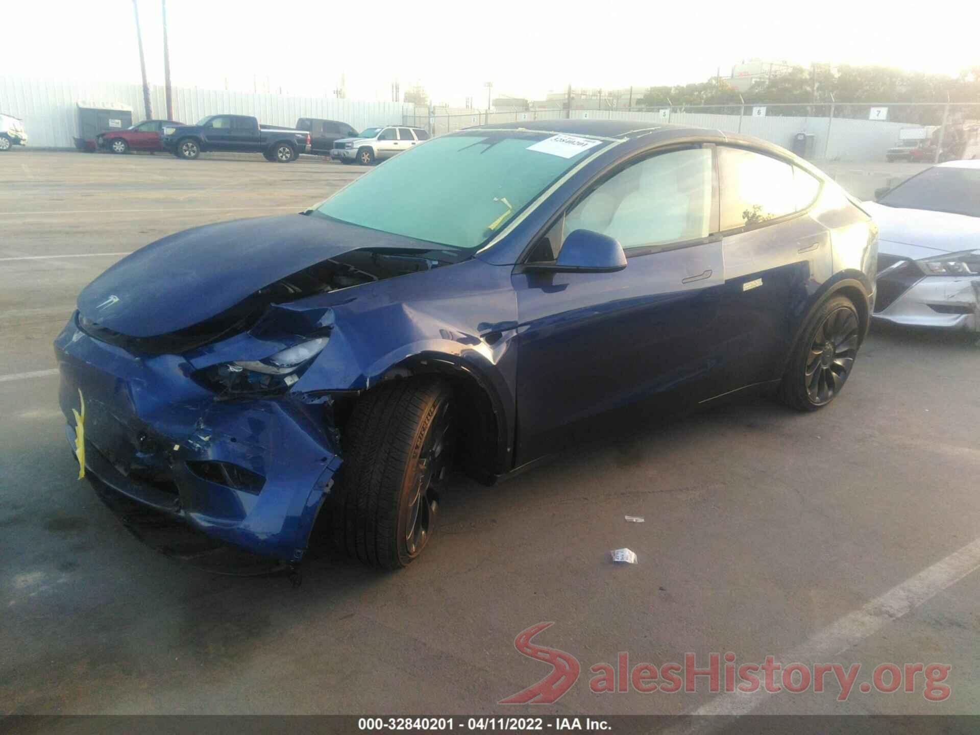 7SAYGDEF7NF360834 2022 TESLA MODEL Y