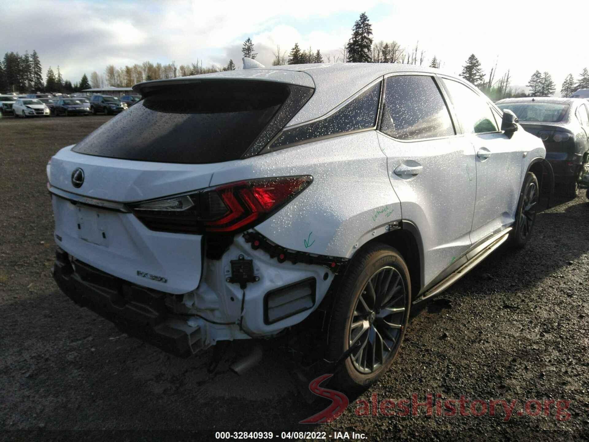 2T2SZMDA1LC214803 2020 LEXUS RX